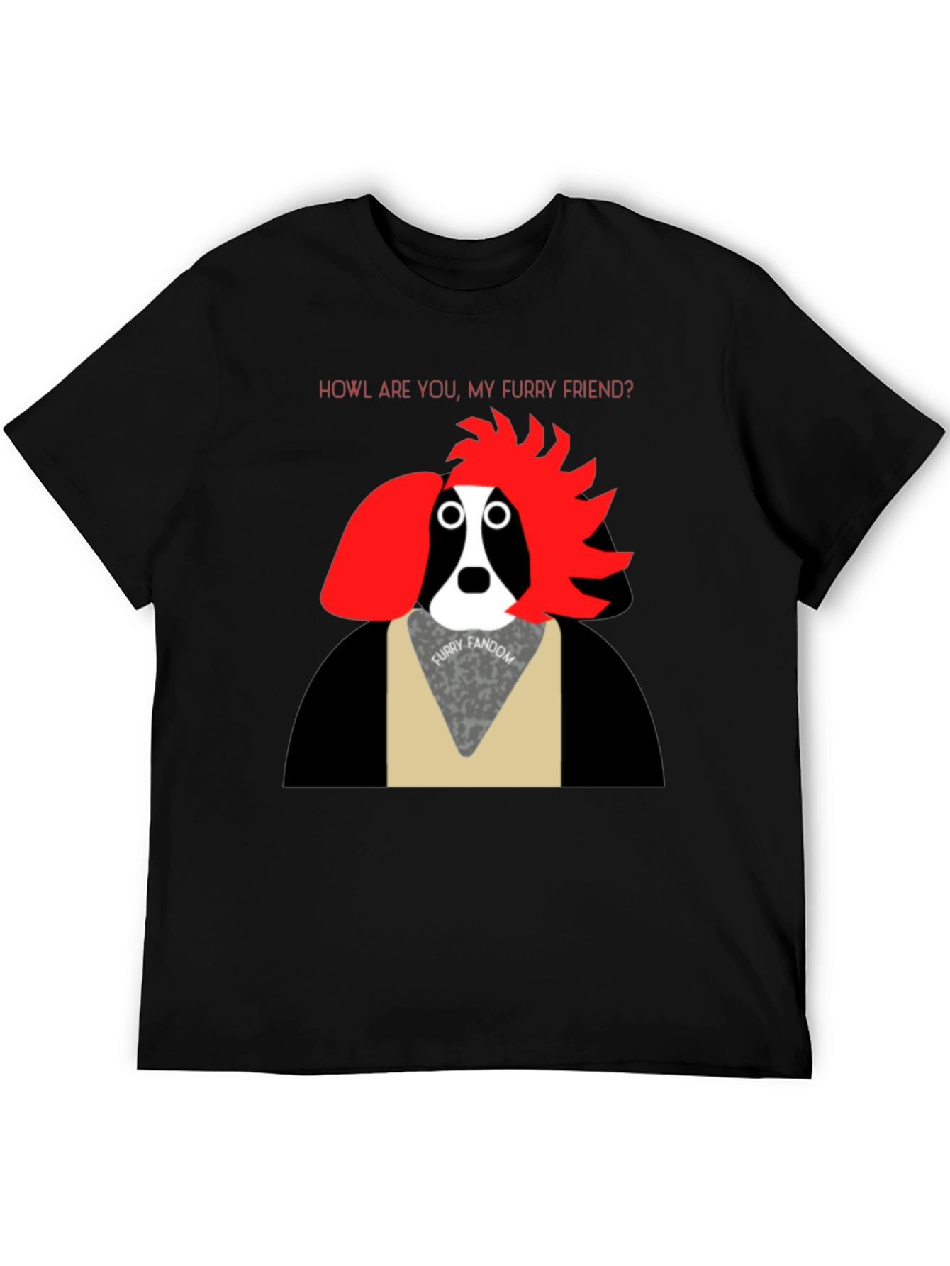 Furry Friend T-Shirt: Howl Are You? Graphic Tee