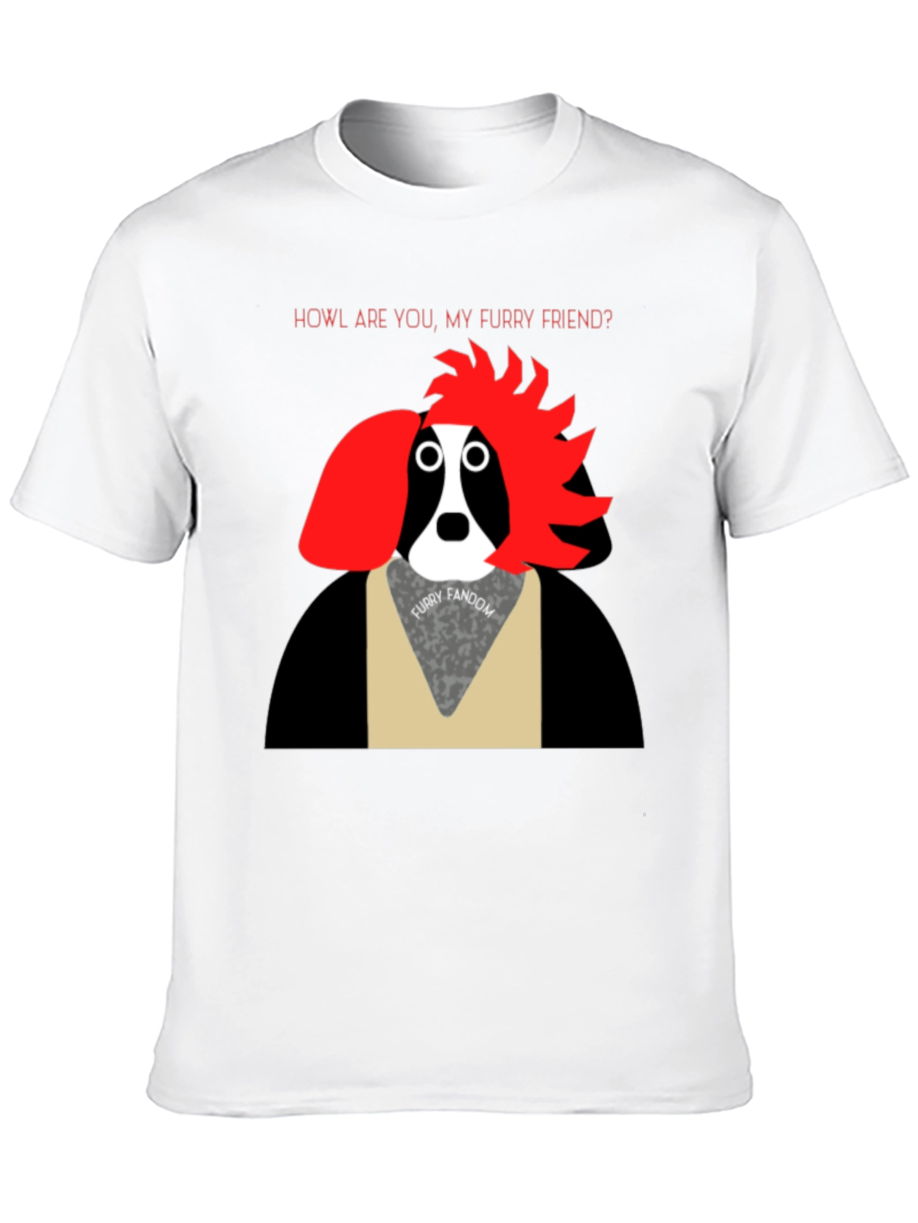 Furry Friend T-Shirt: Howl Are You? Graphic Tee