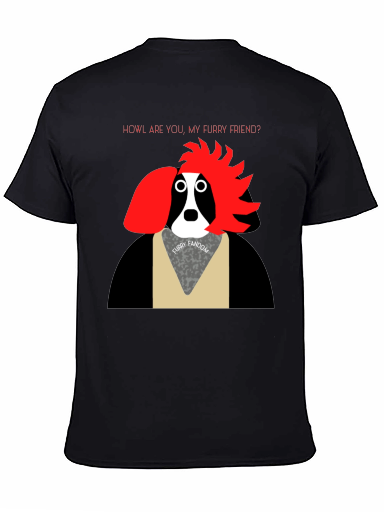 Furry Friend T-Shirt: Howl Are You? Graphic Tee