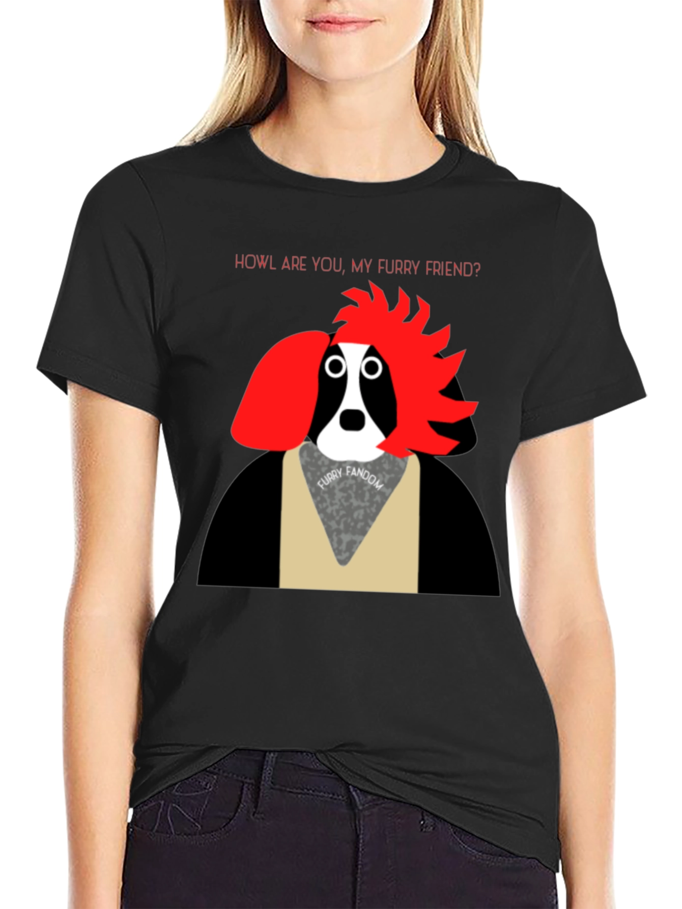 Furry Friend T-Shirt: Howl Are You? Graphic Tee