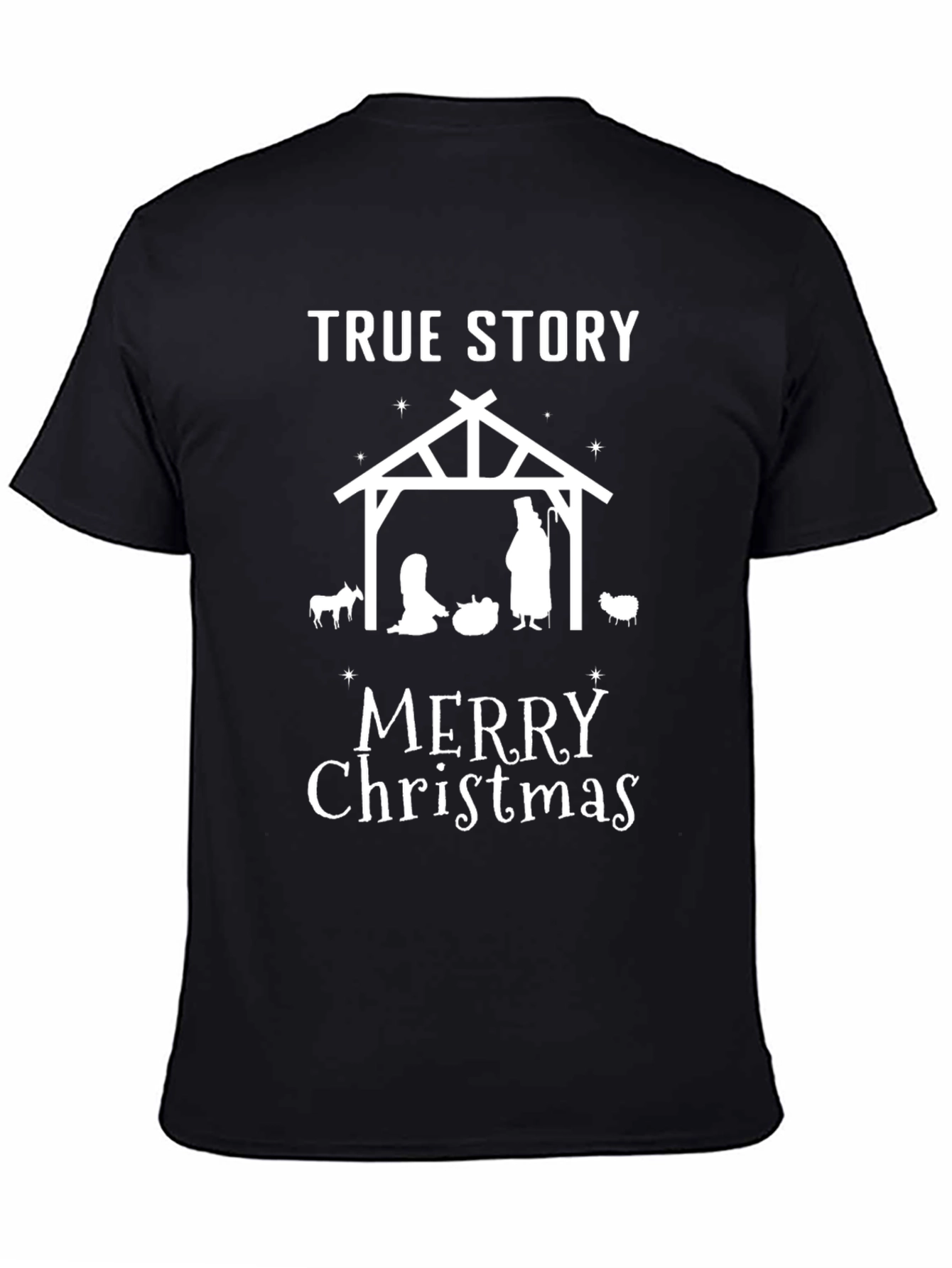 True Story Merry Christmas Nativity Graphic Tee