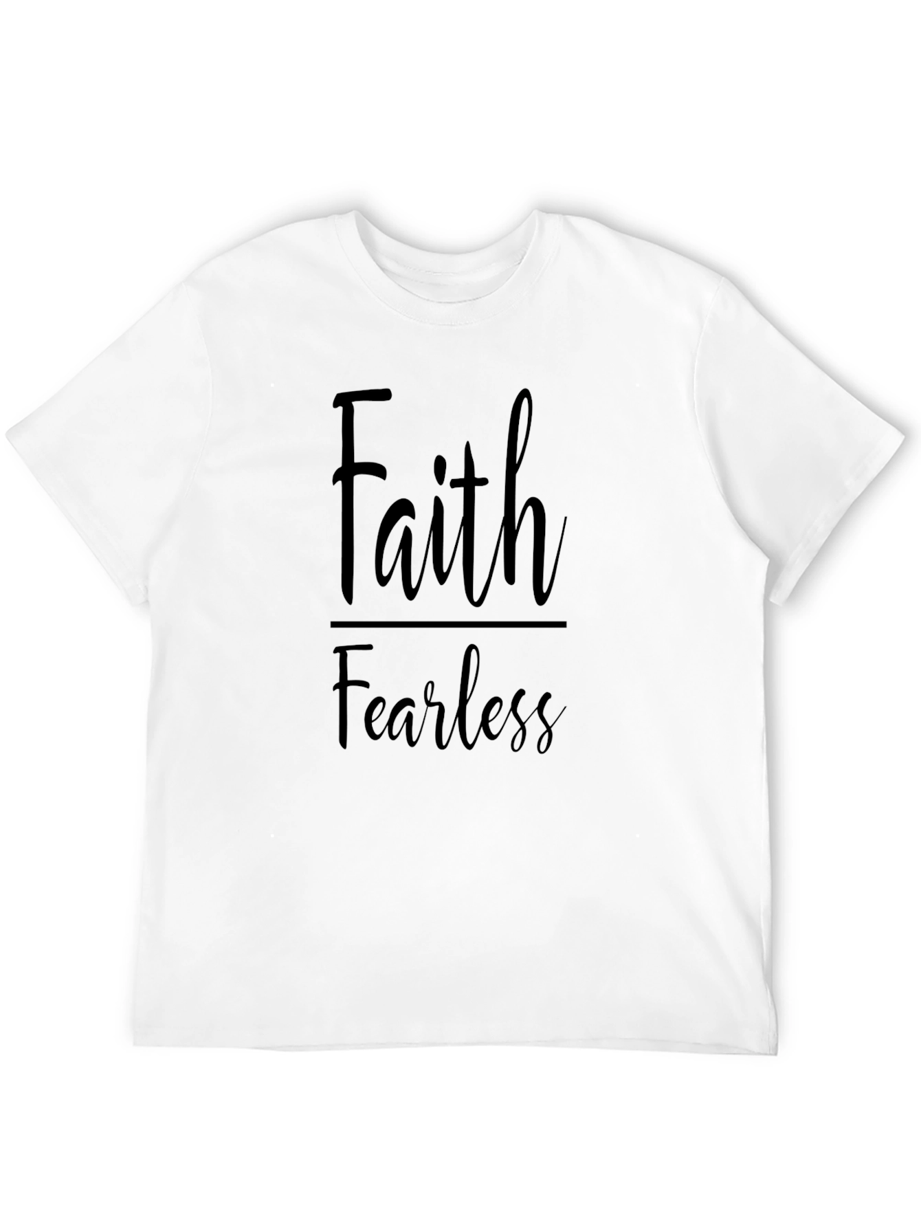 Faith Fearless Black Graphic Tee