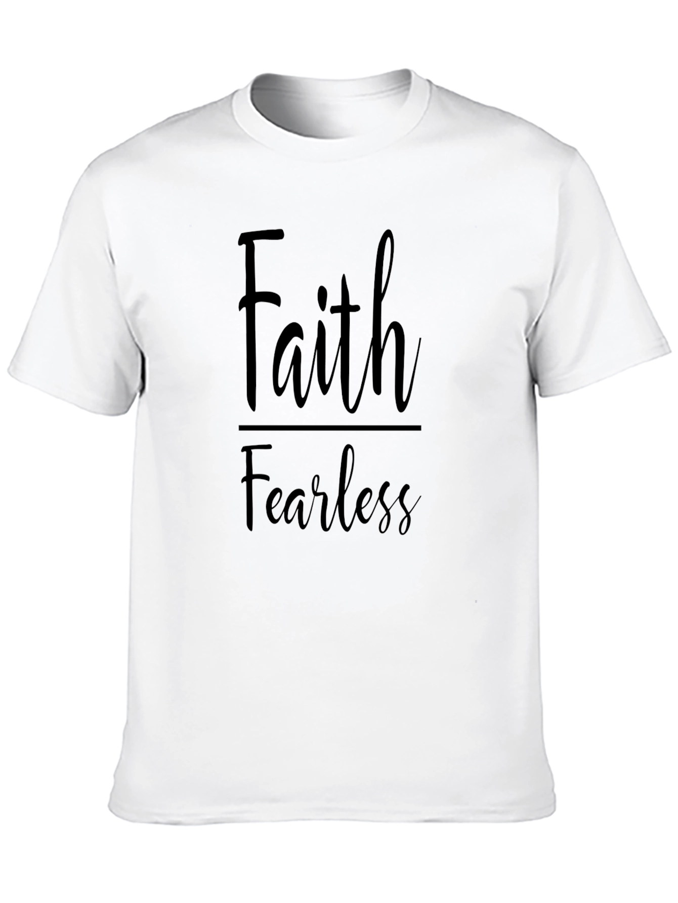 Faith Fearless Black Graphic Tee