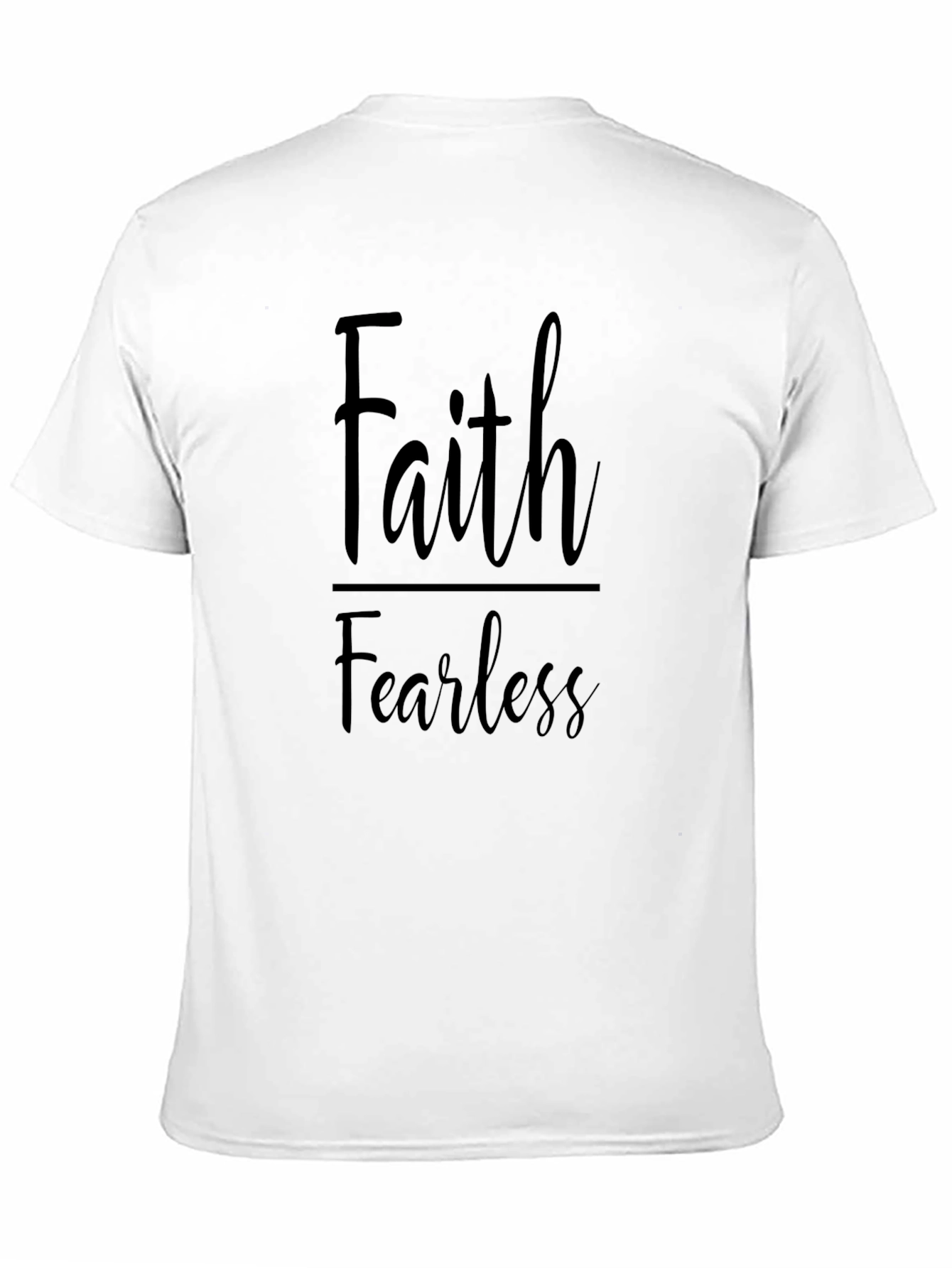 Faith Fearless Black Graphic Tee