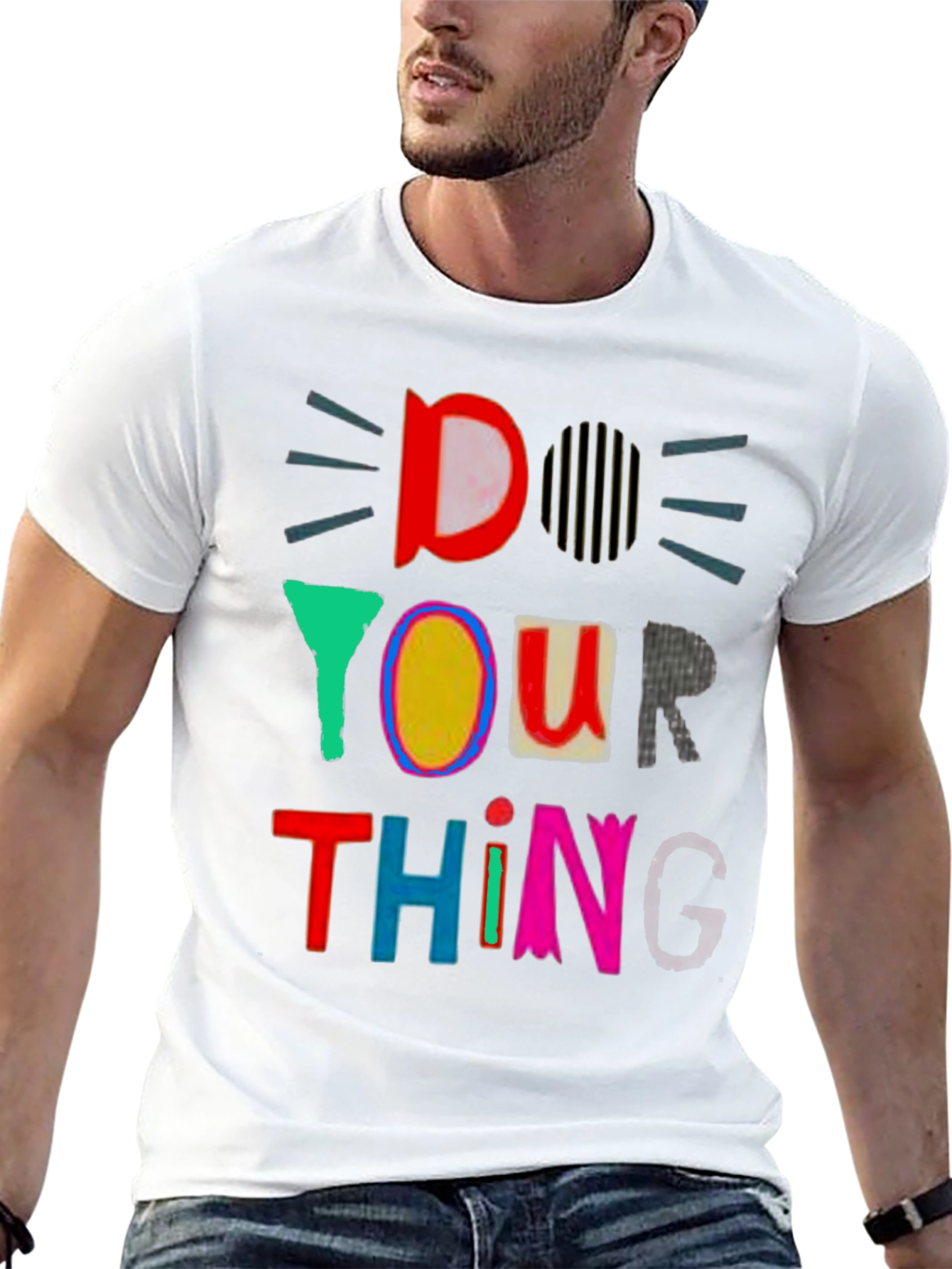 Do Your Thing Graphic Tee - Black Cotton T-Shirt