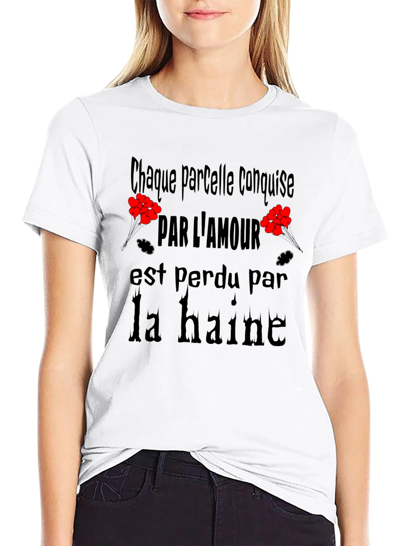 Romantic French Love Hate T-Shirt