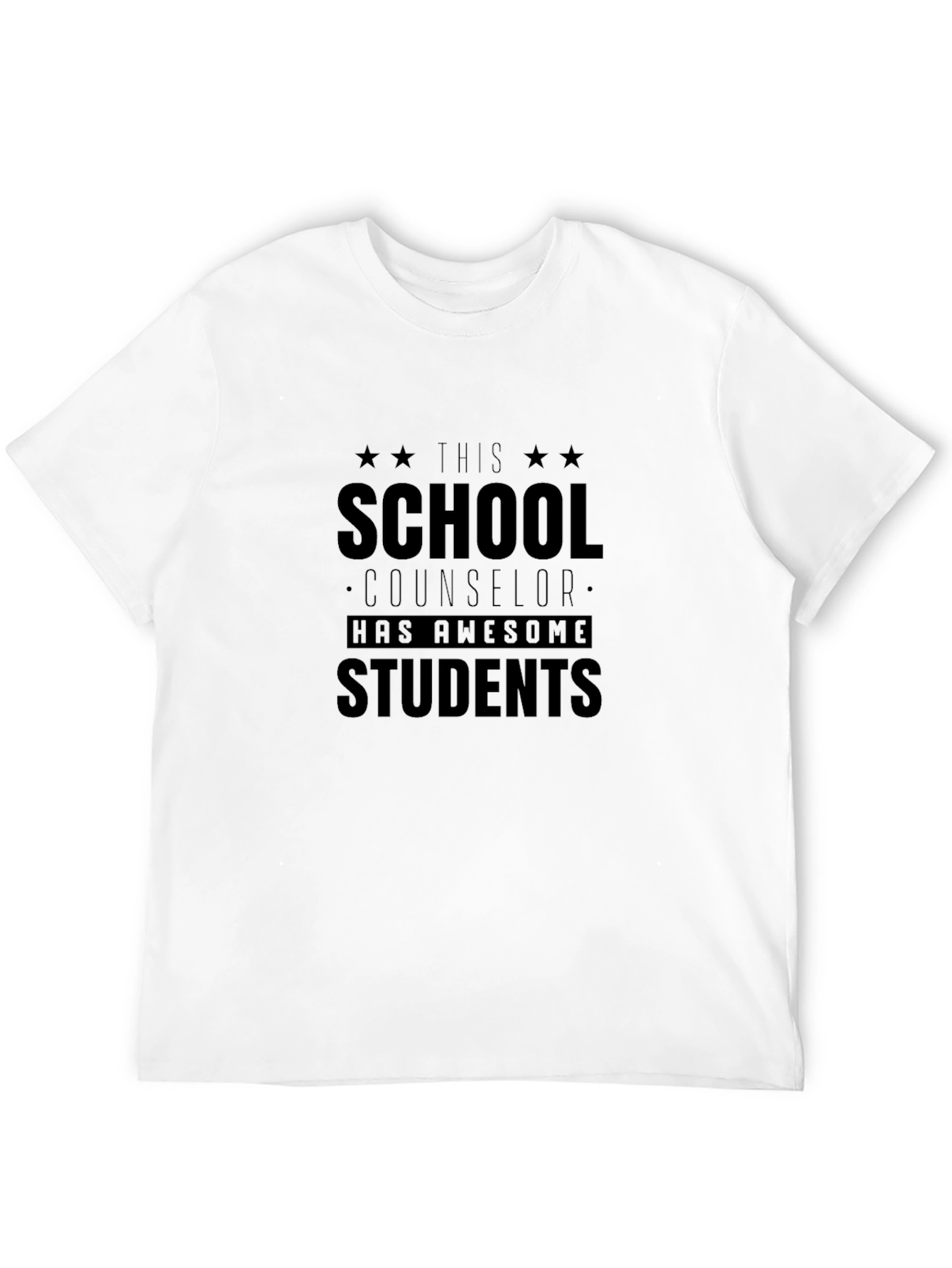 School Counselor Awesome Students Black T-Shirt