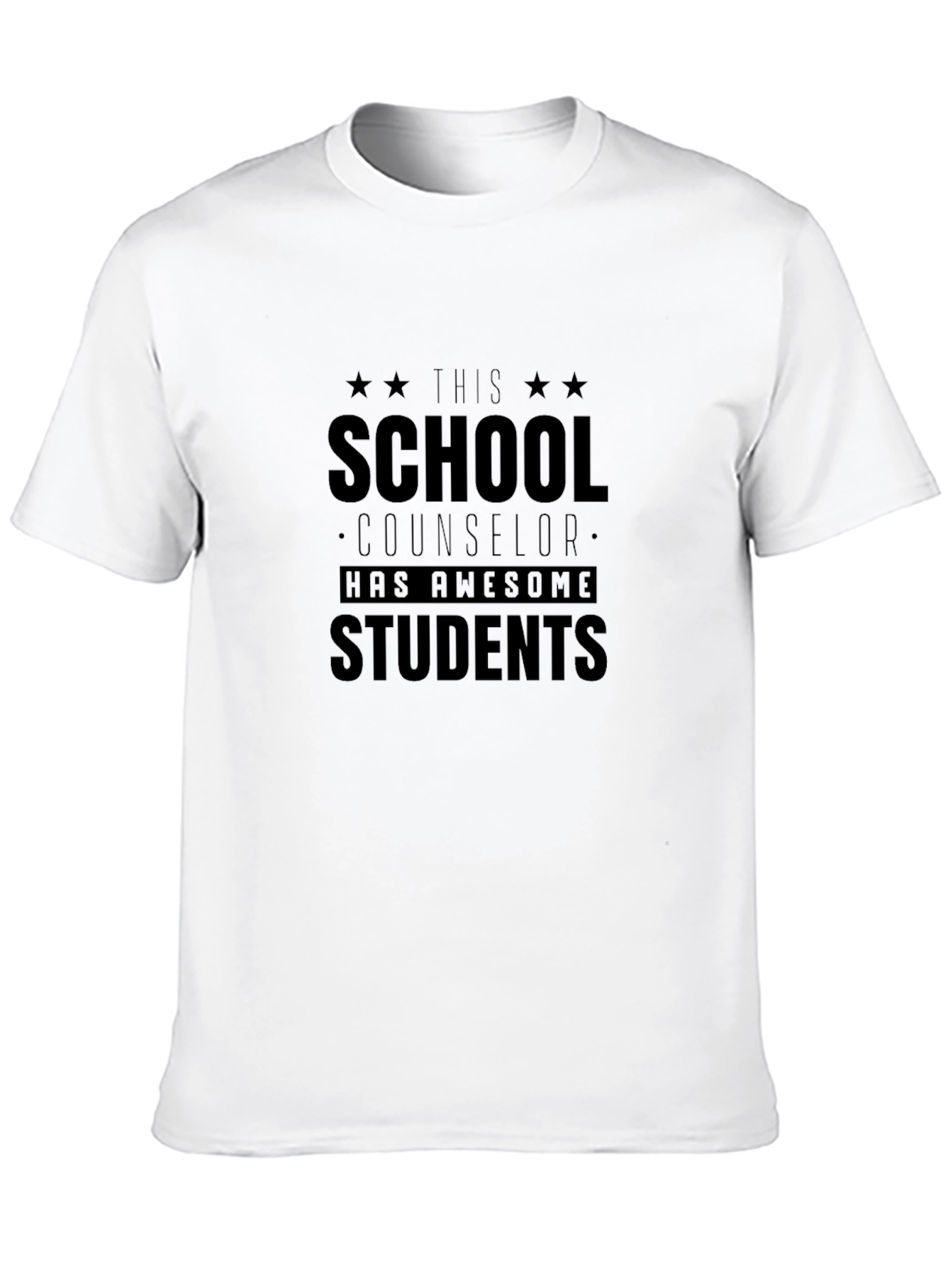 School Counselor Awesome Students Black T-Shirt