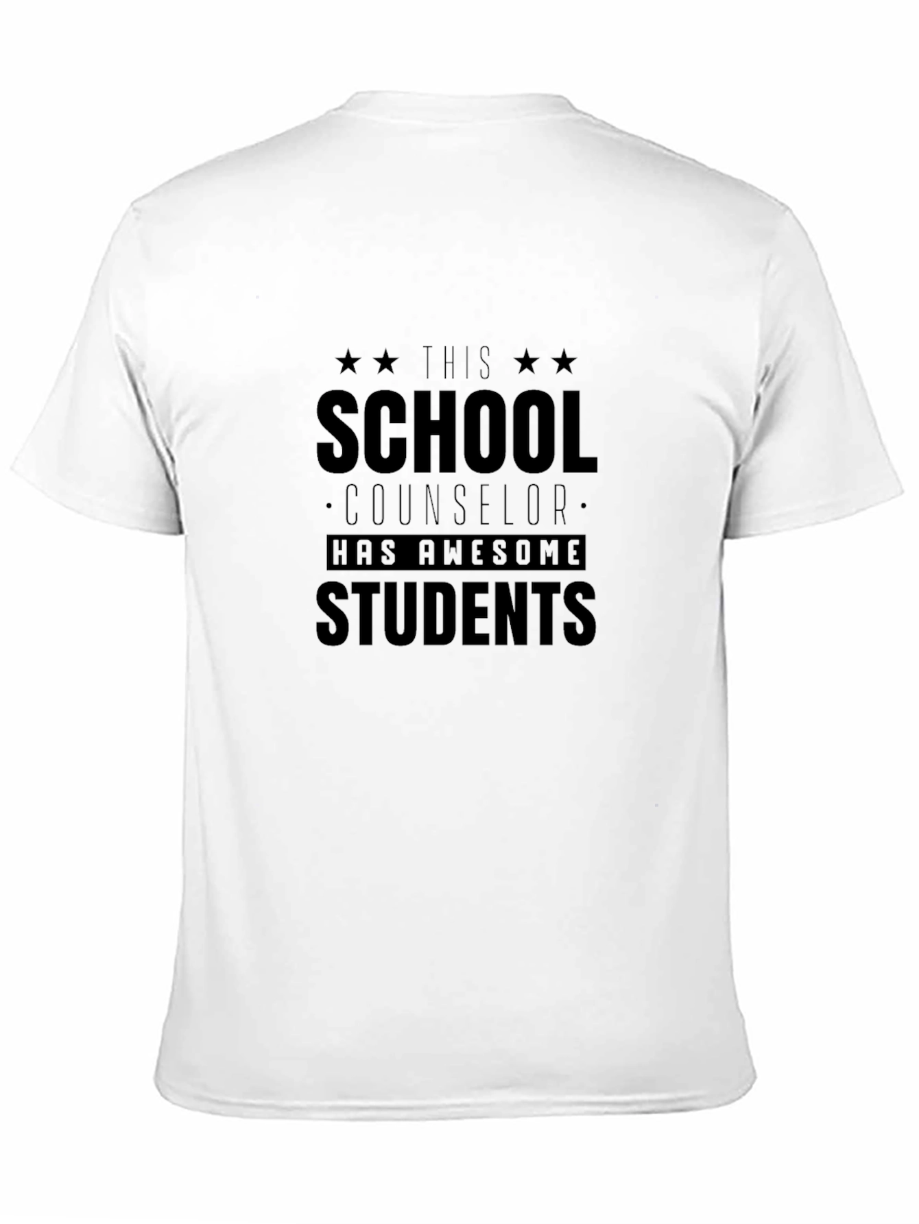 School Counselor Awesome Students Black T-Shirt