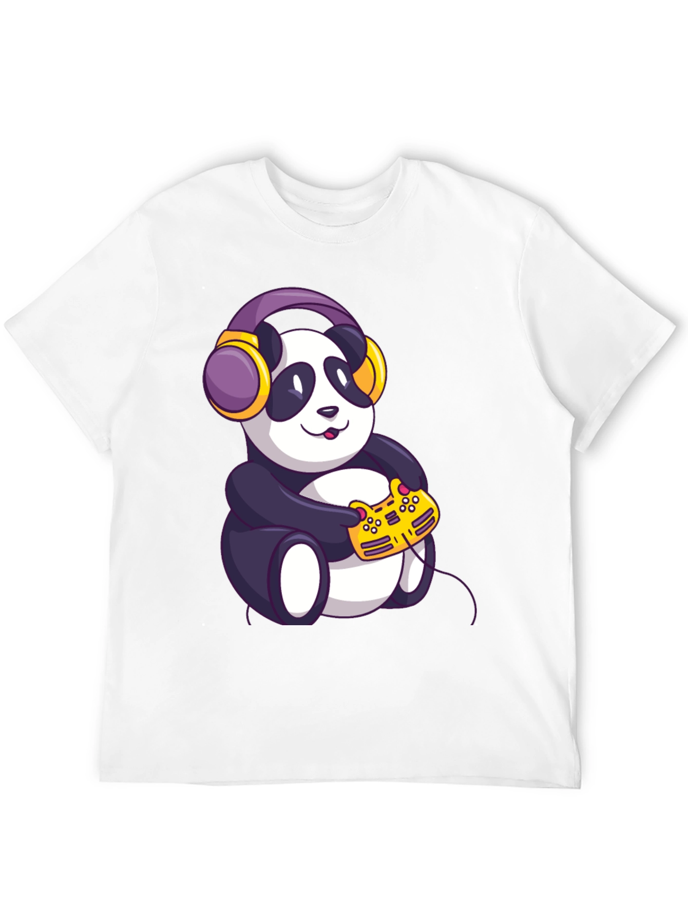 Gamer Panda T-Shirt - Playful Graphic Tee