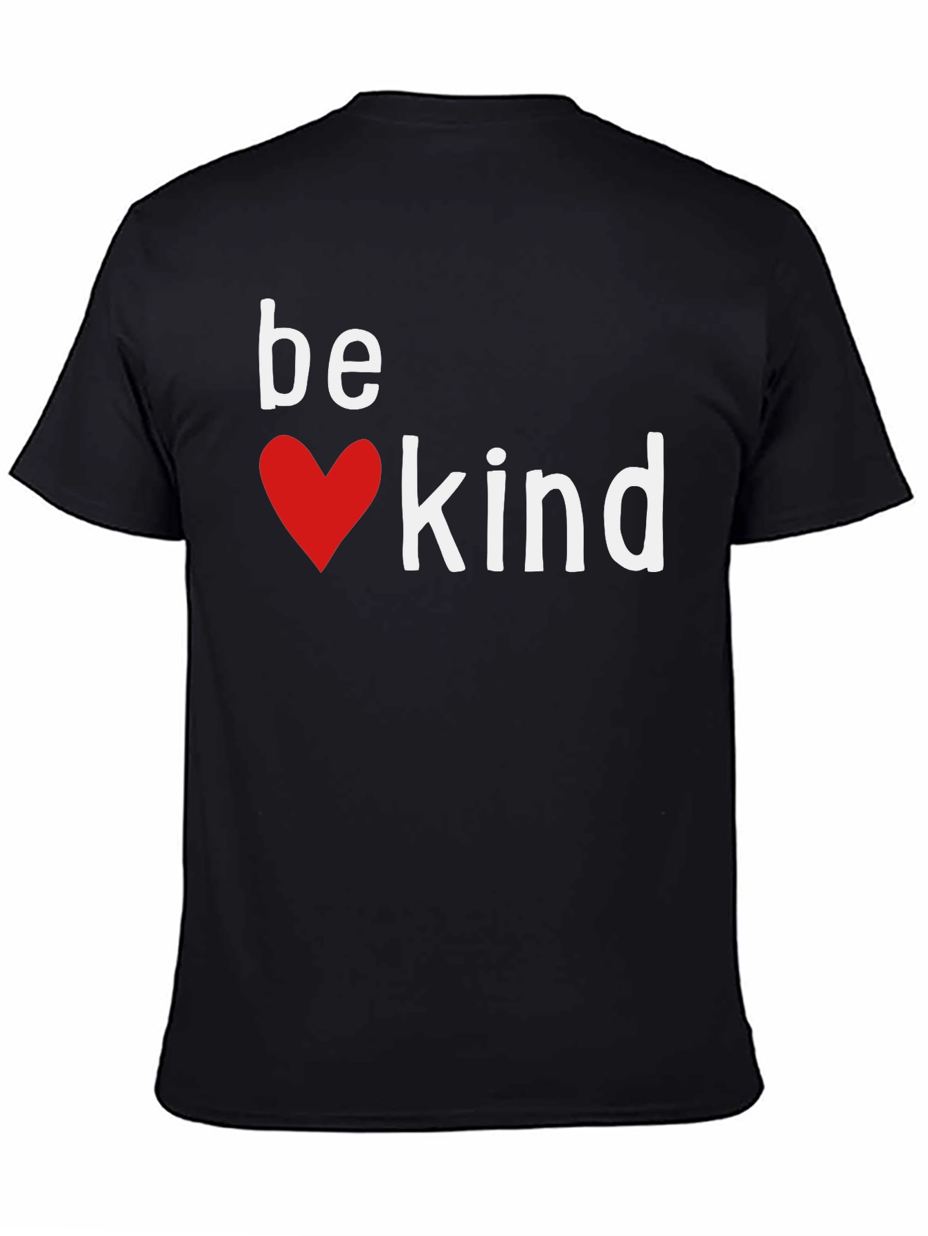 Be Kind Heart Graphic Tee - Black