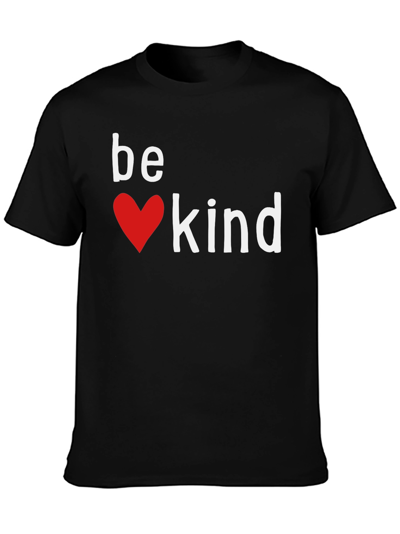 Be Kind Heart Graphic Tee - Black