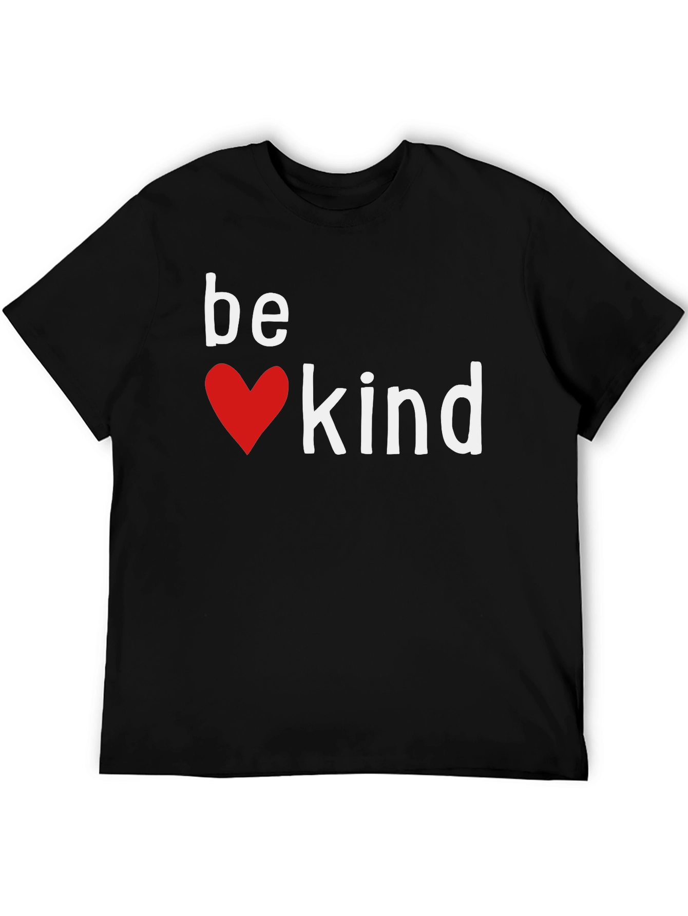 Be Kind Heart Graphic Tee - Black