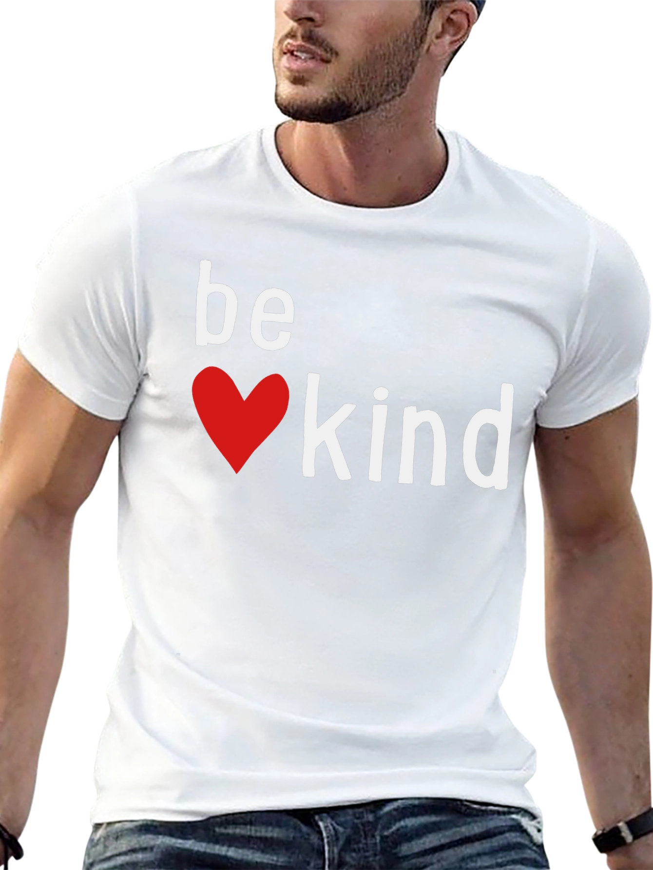 Be Kind Heart Graphic Tee - Black