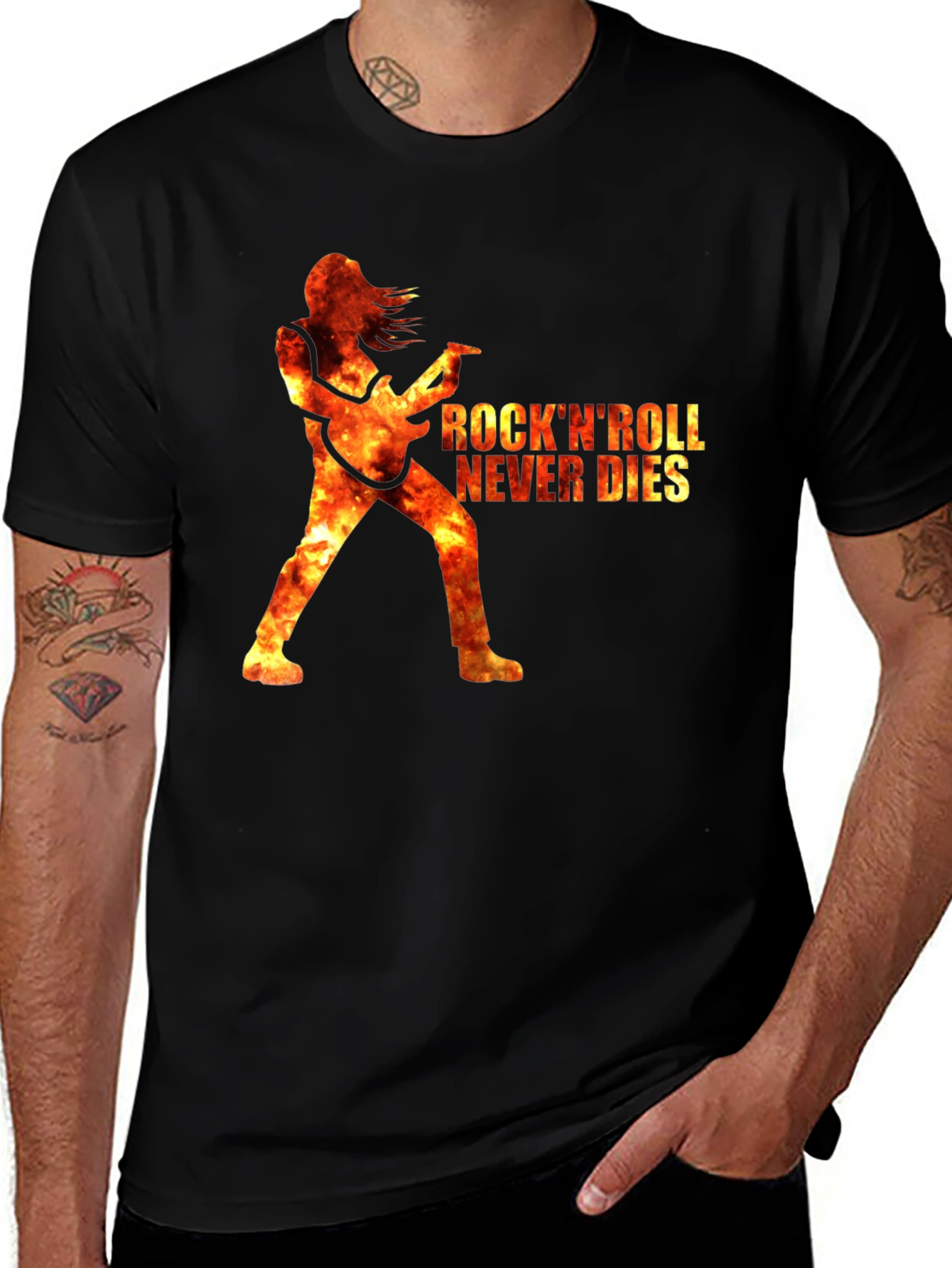 Rock n Roll Never Dies Graphic Tee