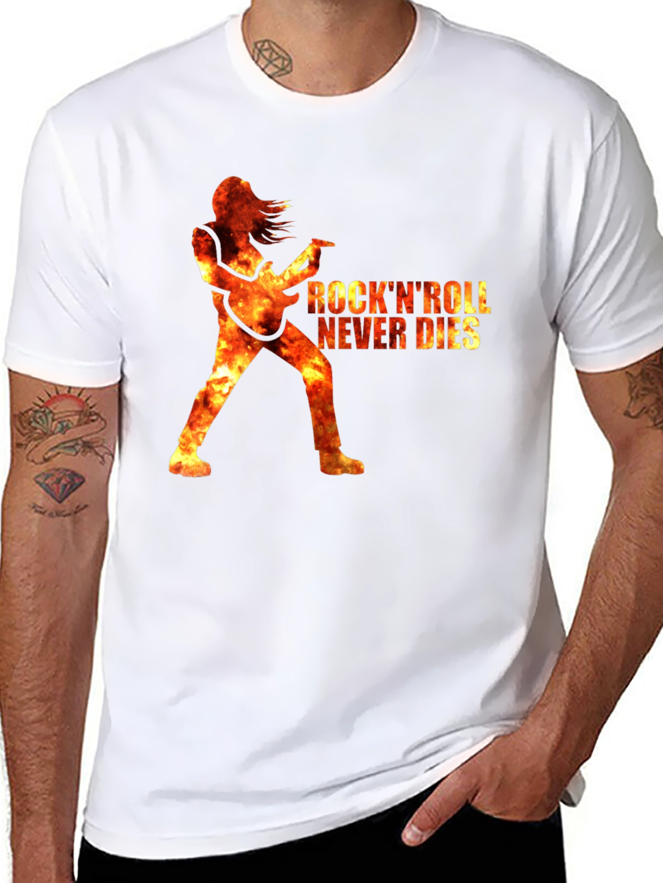 Rock n Roll Never Dies Graphic Tee