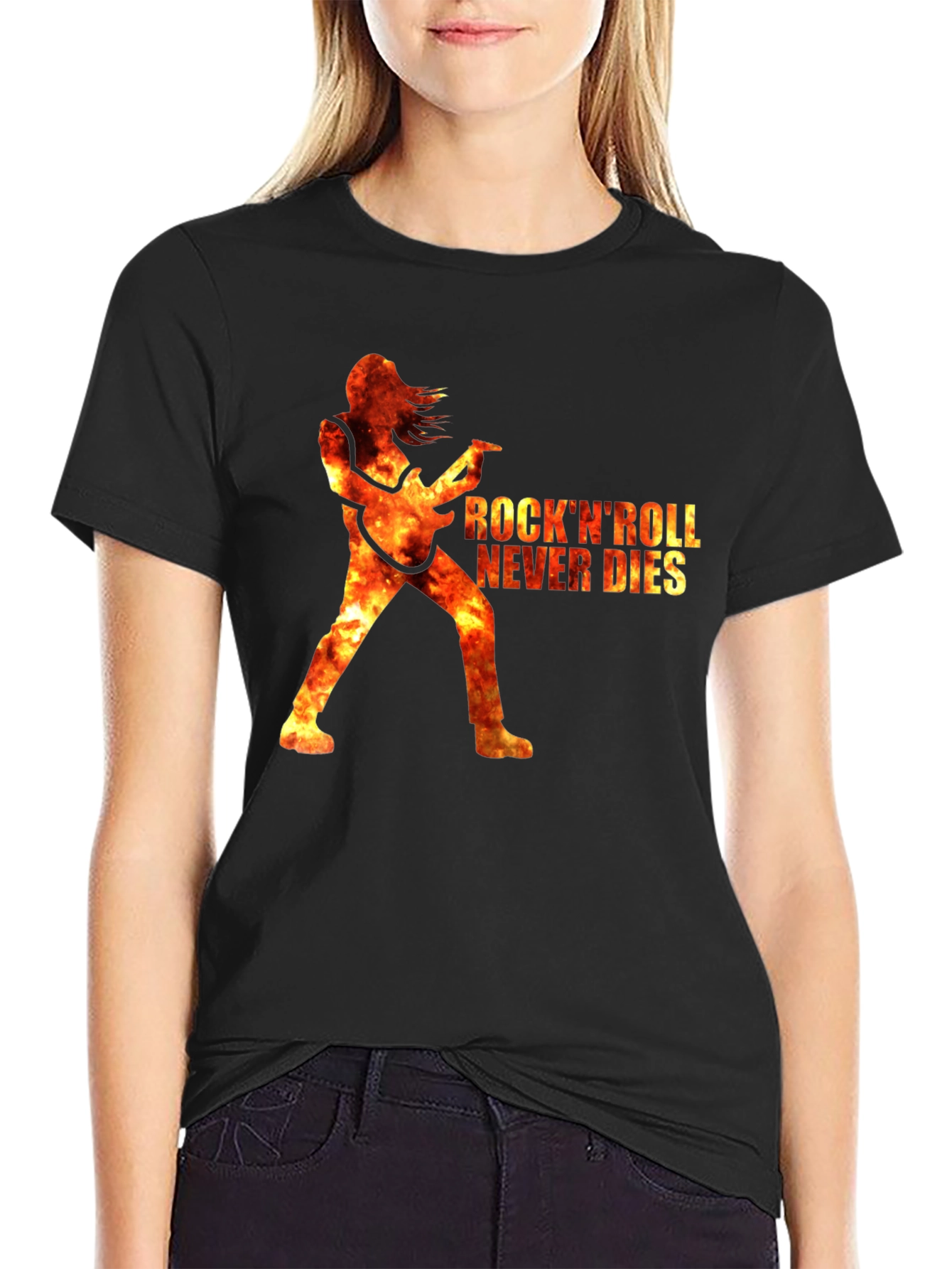 Rock n Roll Never Dies Graphic Tee