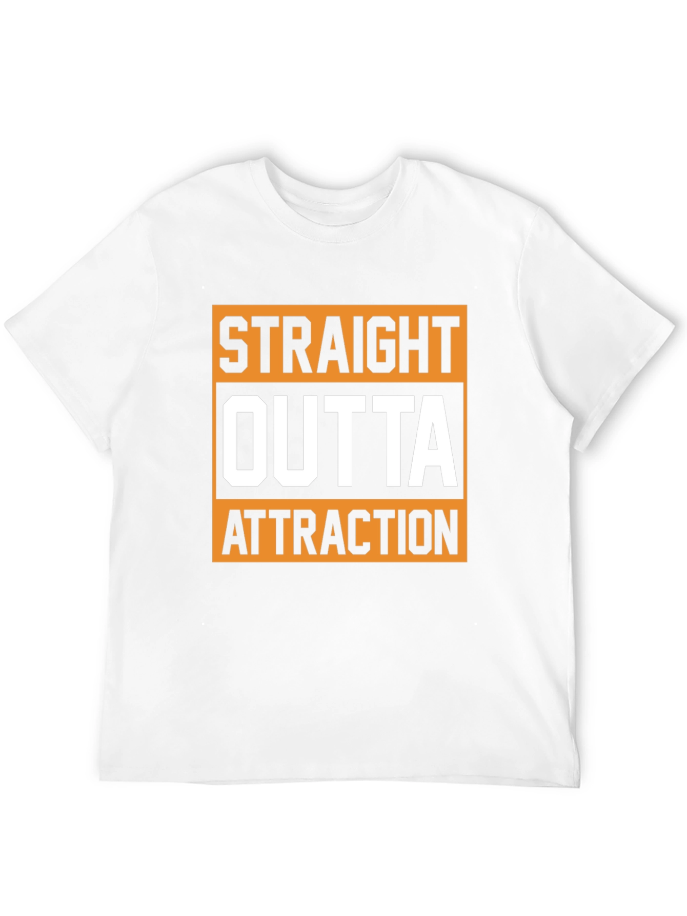Straight Outta Attraction Black Graphic T-Shirt