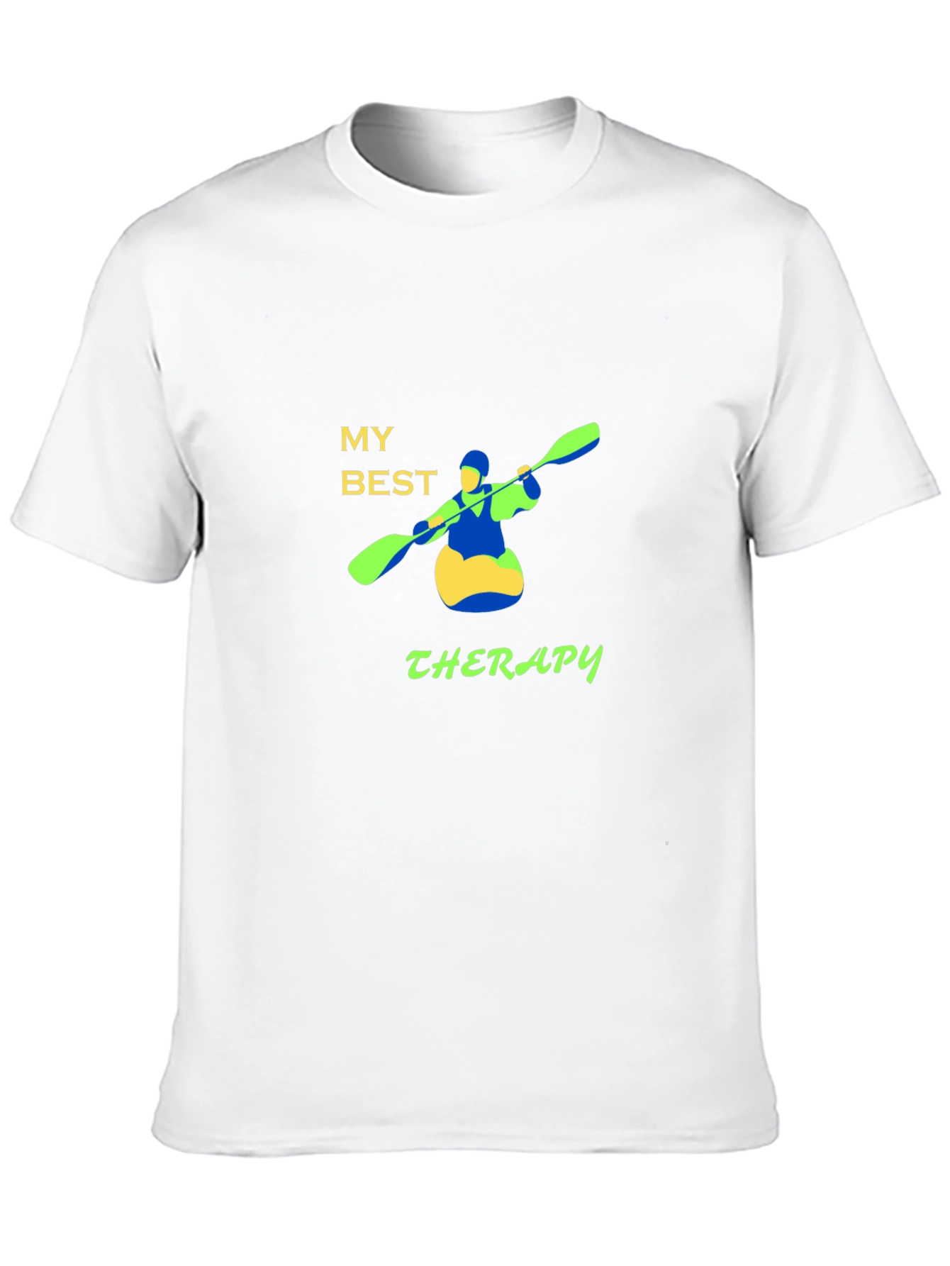 My Best Therapy Kayak Graphic T-Shirt
