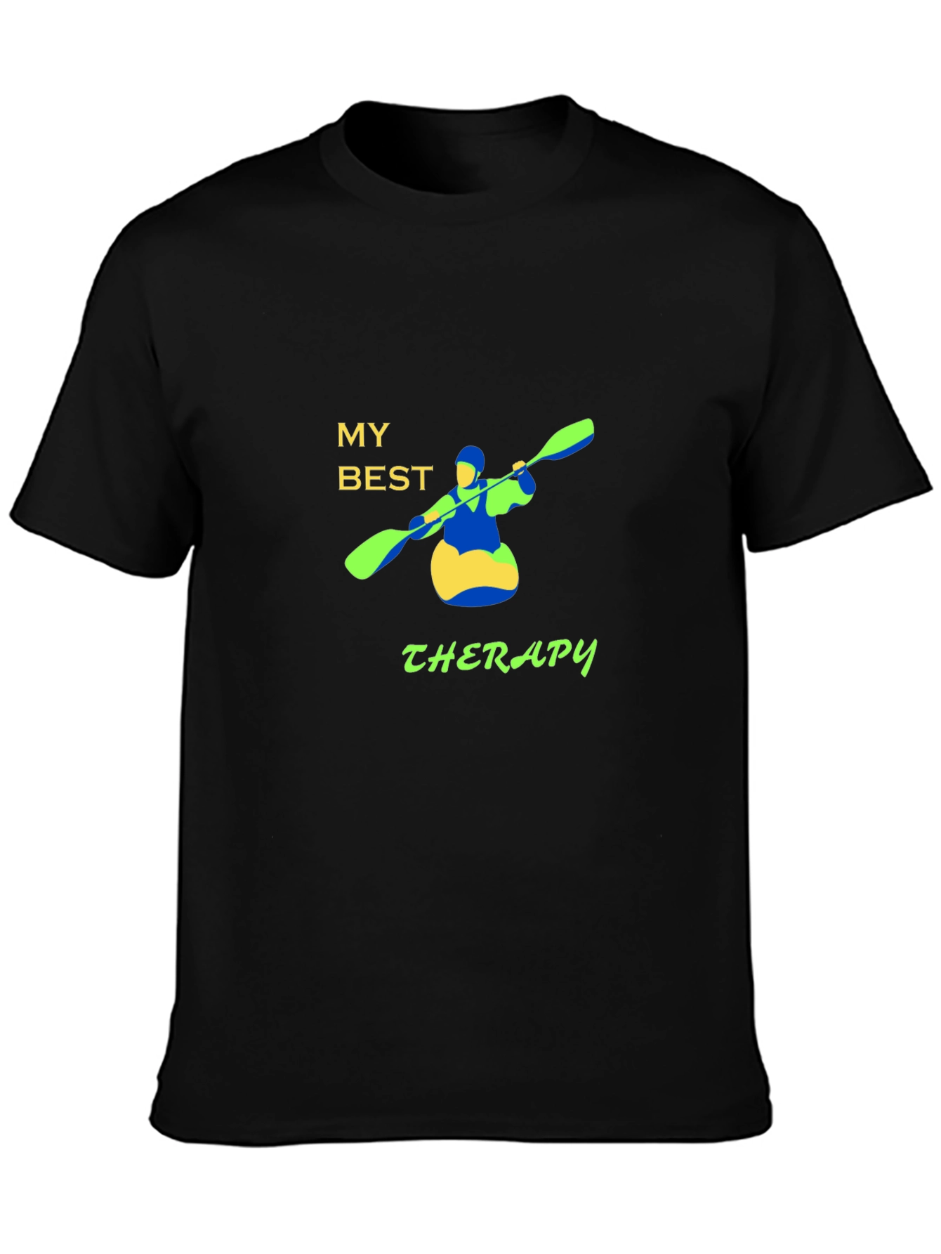 My Best Therapy Kayak Graphic T-Shirt