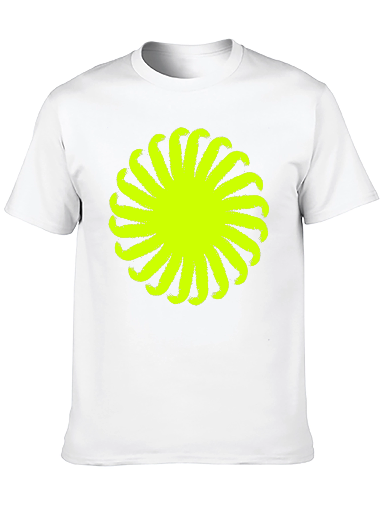 Abstract Graphic Tee - Bold Black Cotton T-Shirt