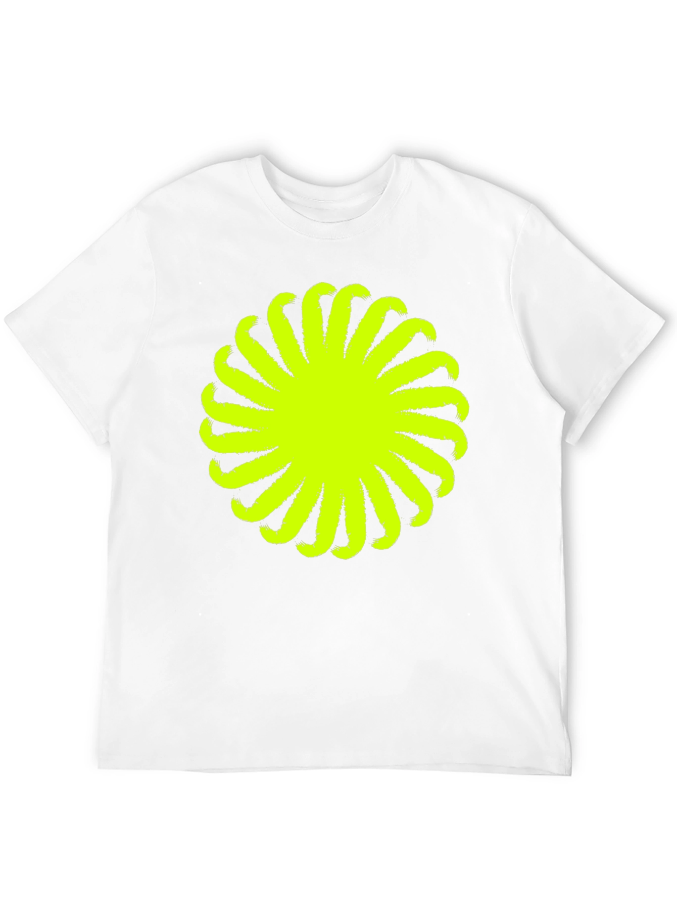 Abstract Graphic Tee - Bold Black Cotton T-Shirt
