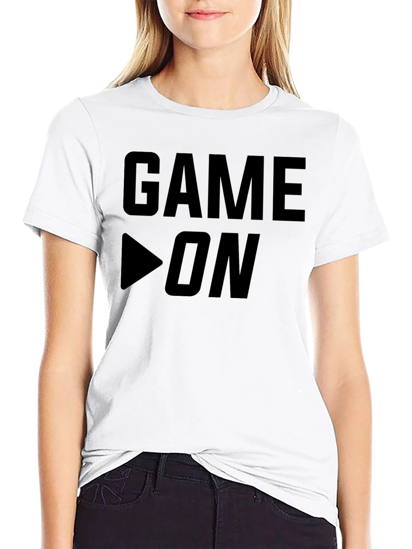 Game On Black Graphic Tee - Gamer Style