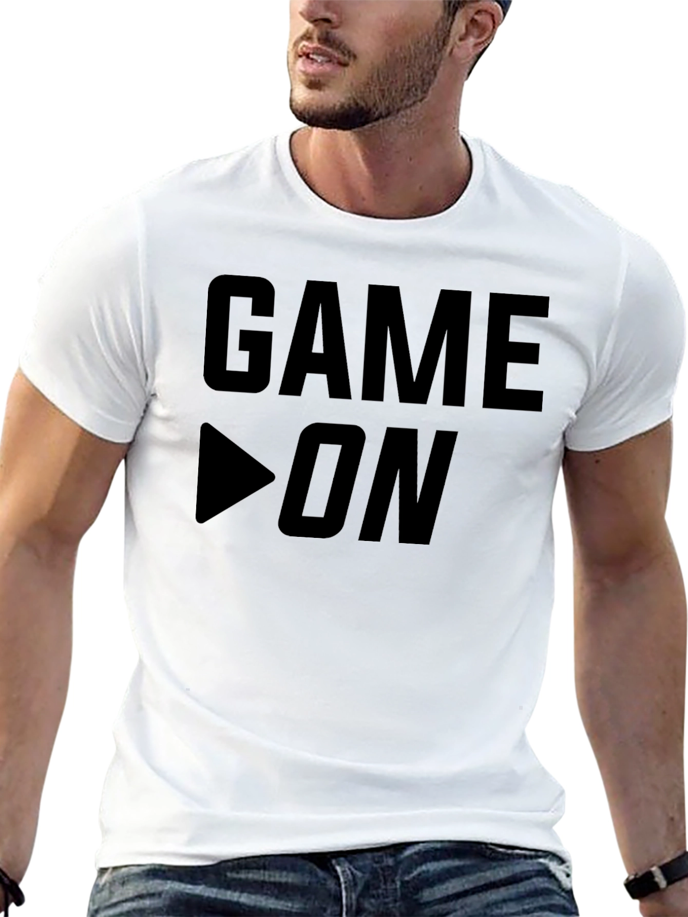 Game On Black Graphic Tee - Gamer Style