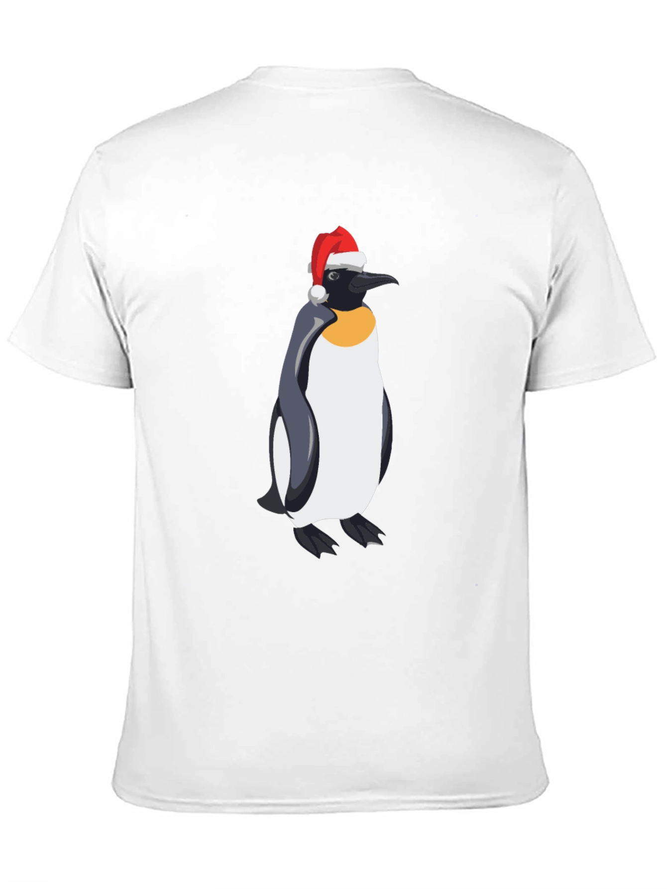 Penguin Santa Hat Graphic Tee - Holiday Style