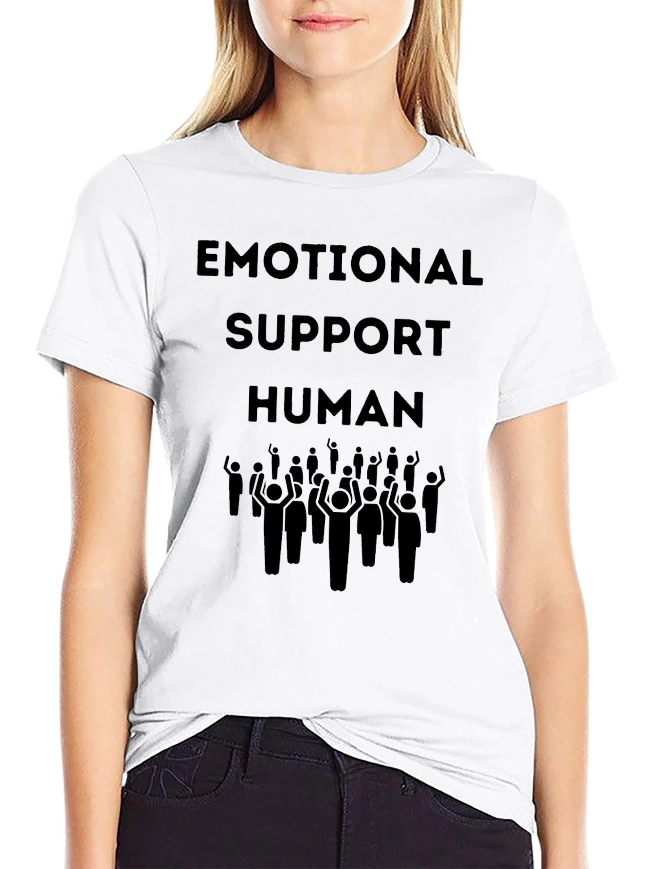 Emotional Support Human Graphic T-Shirt