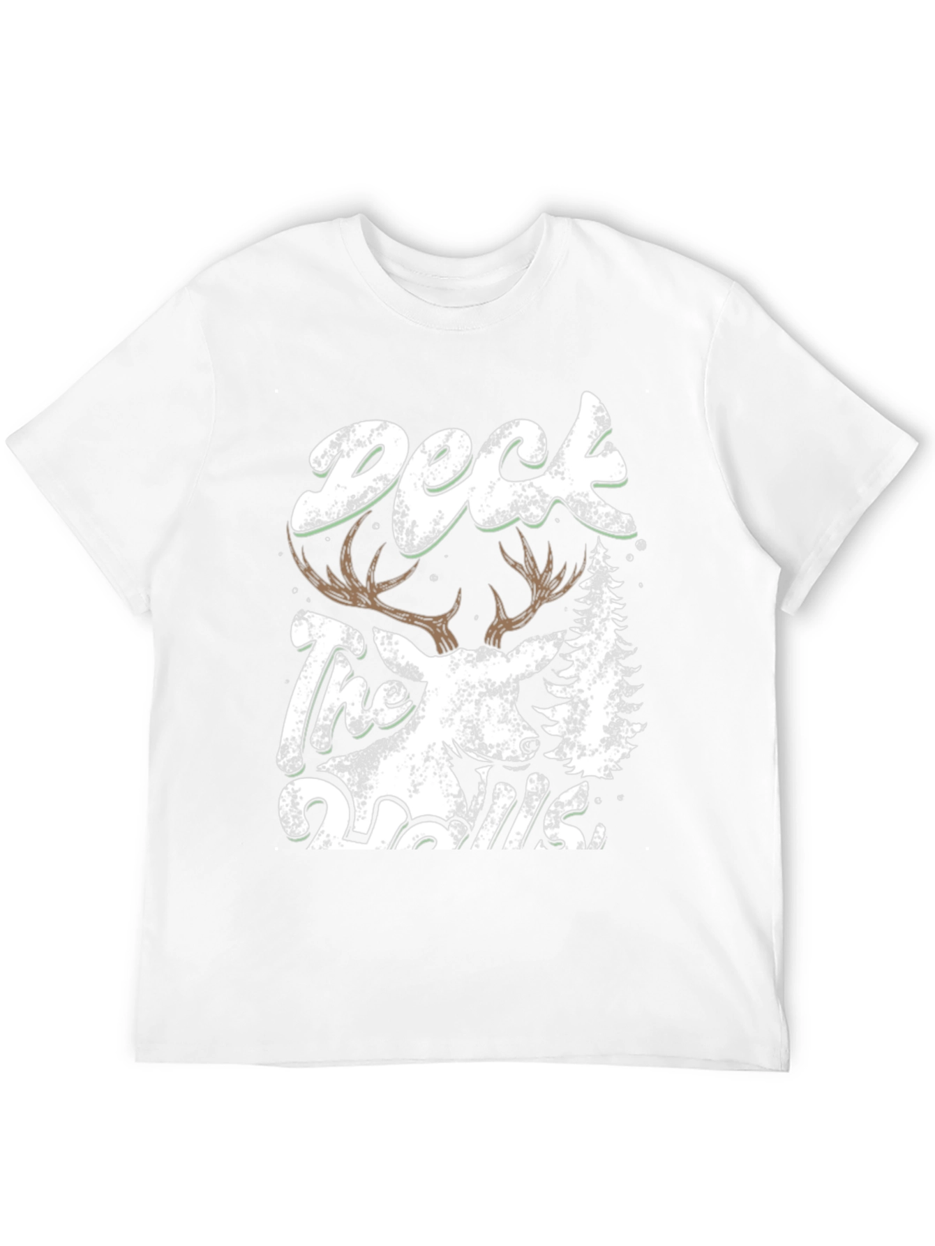 Deck the Halls Deer Graphic T-Shirt