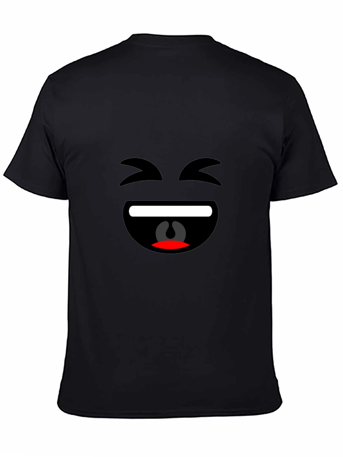 Laughing Emoji Black T-Shirt - Fun & Casual