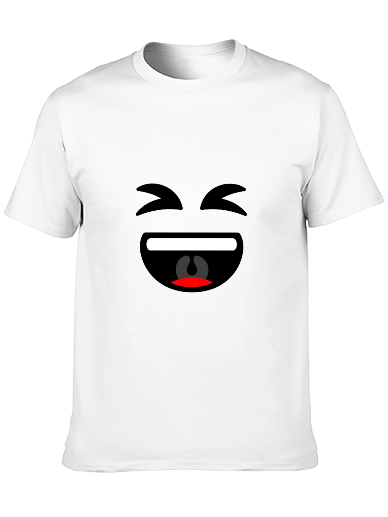 Laughing Emoji Black T-Shirt - Fun & Casual