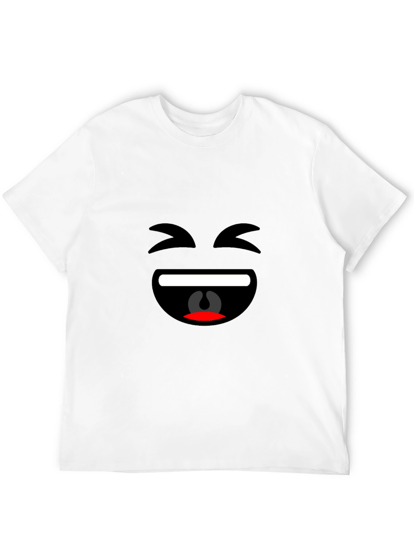 Laughing Emoji Black T-Shirt - Fun & Casual