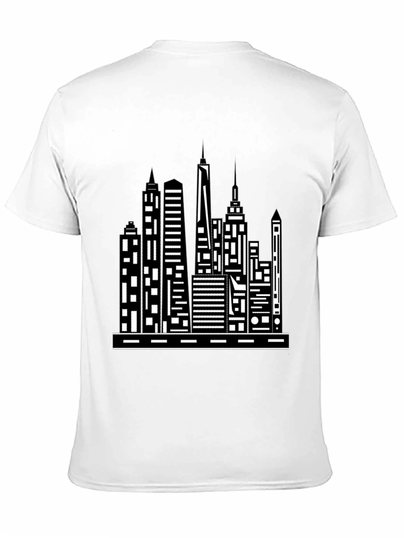 Cityscape Graphic Tee - Modern Black T-Shirt