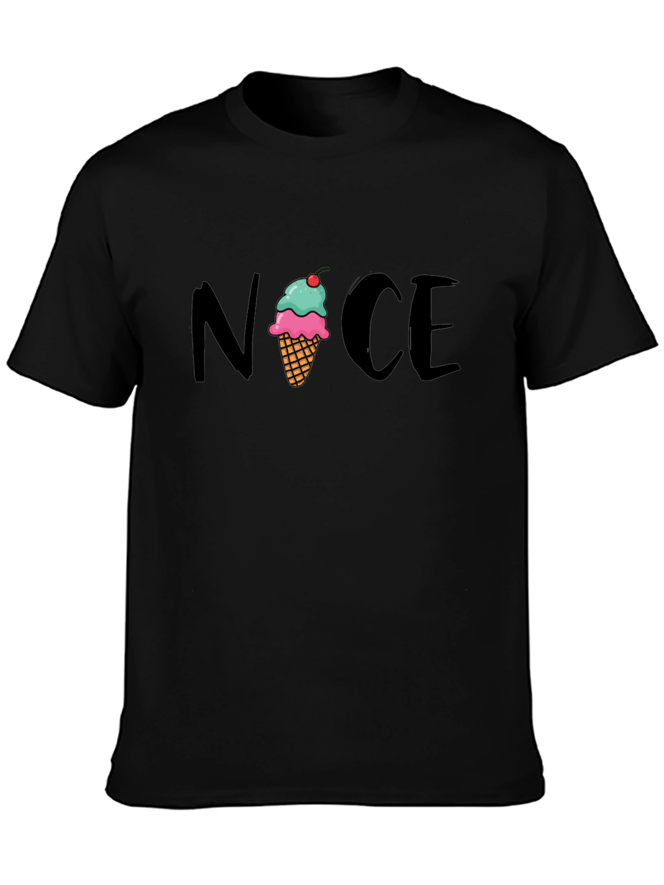 Nice Ice Cream Cone Graphic Tee