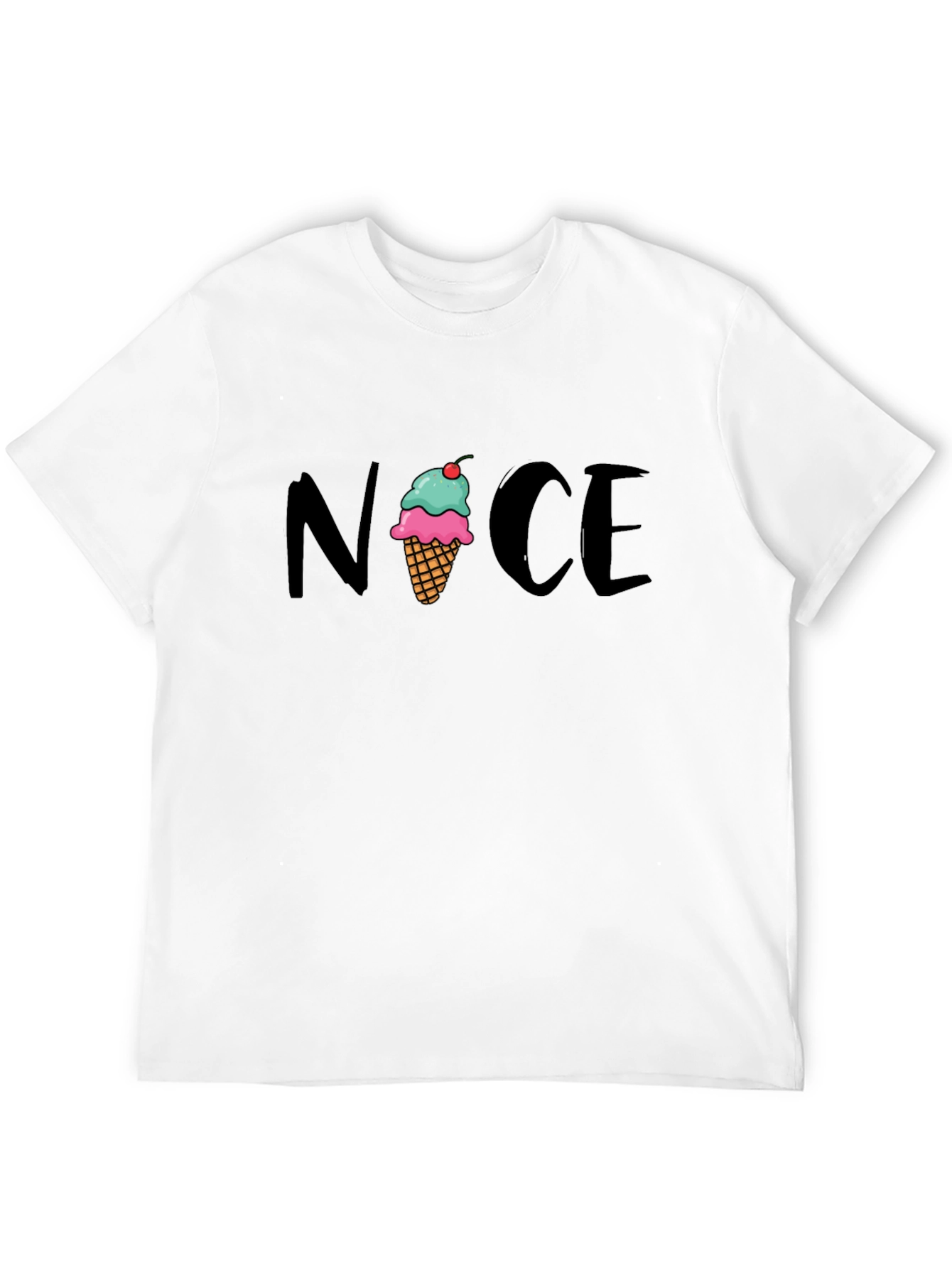 Nice Ice Cream Cone Graphic Tee