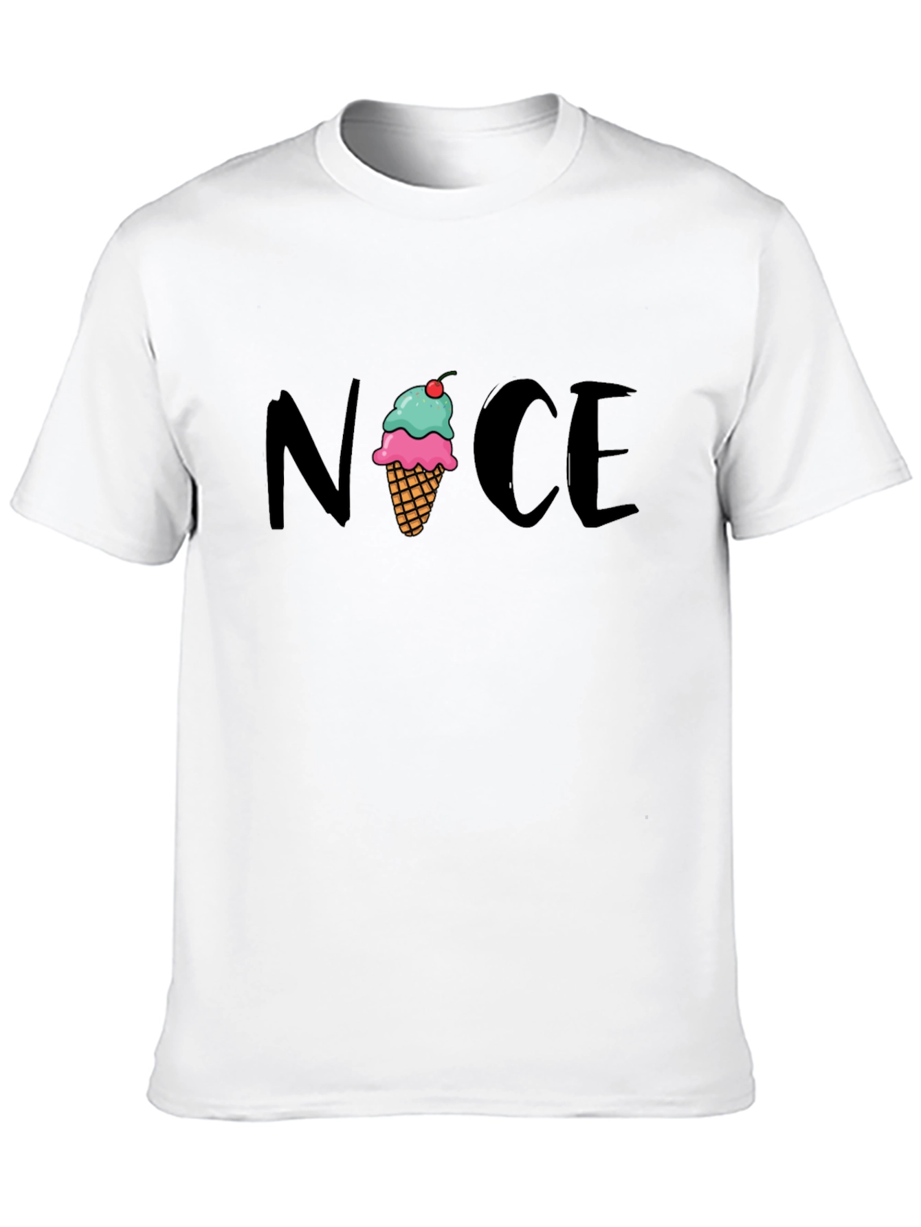 Nice Ice Cream Cone Graphic Tee