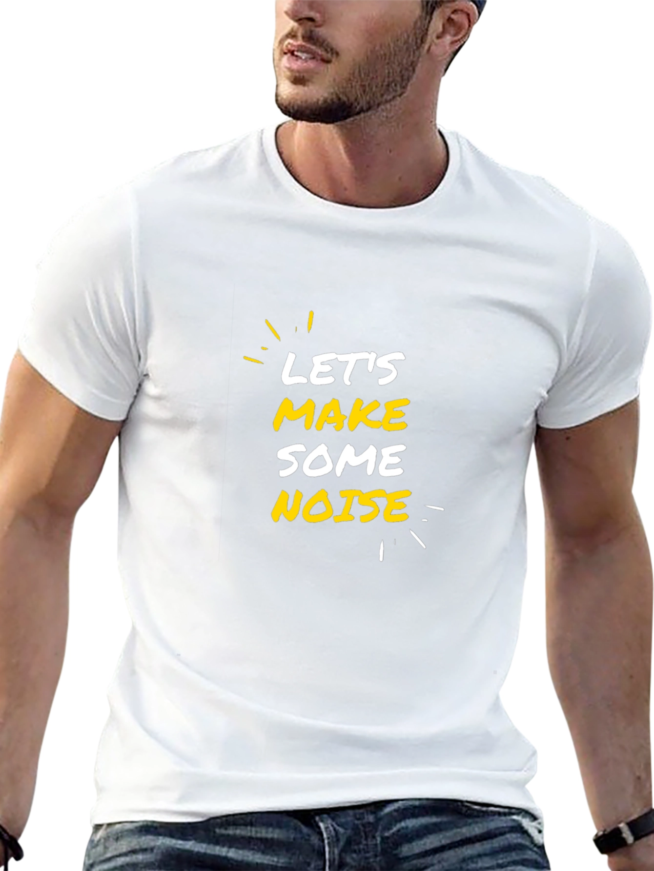 Lets Make Some Noise Graphic Tee - Black T-Shirt