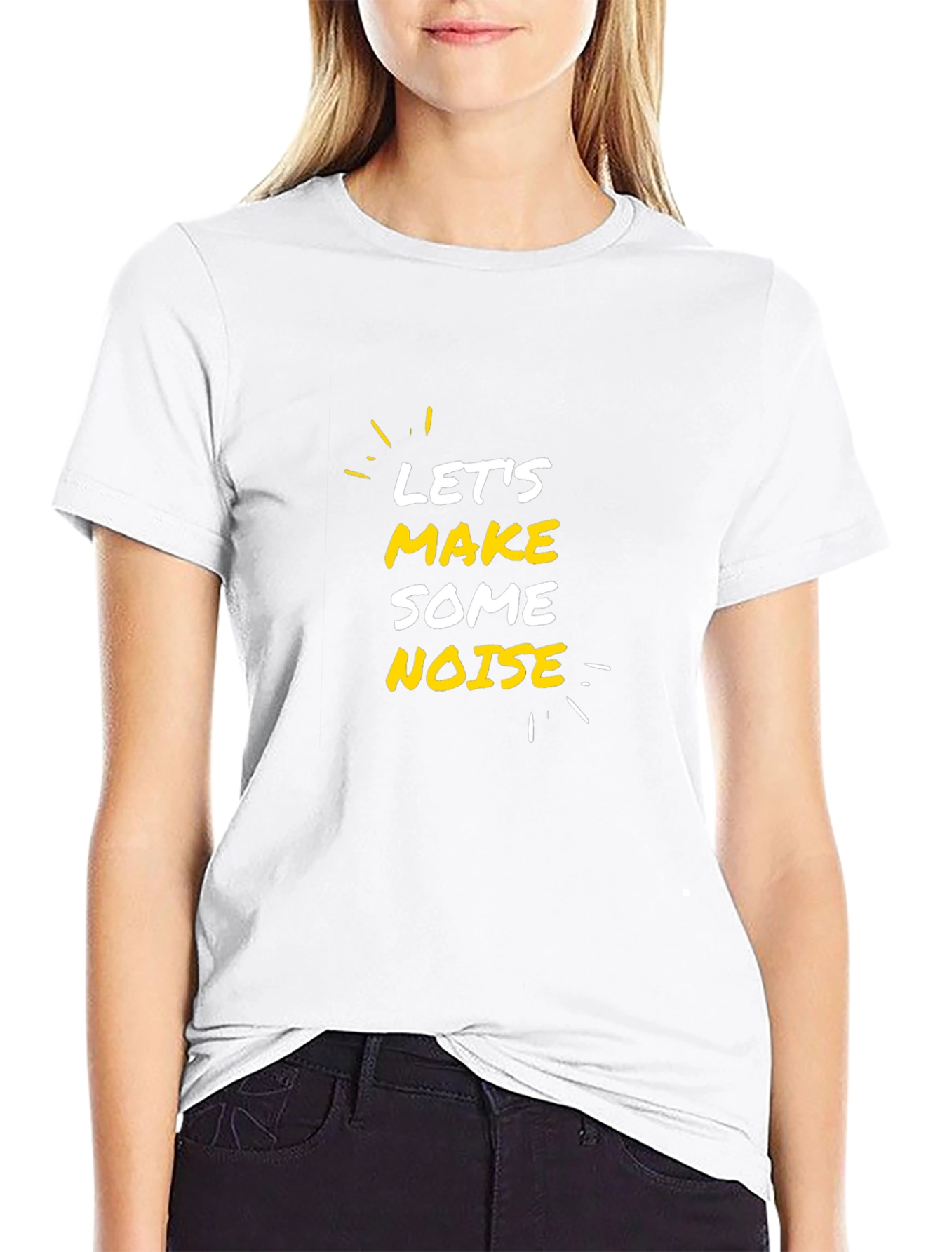 Lets Make Some Noise Graphic Tee - Black T-Shirt