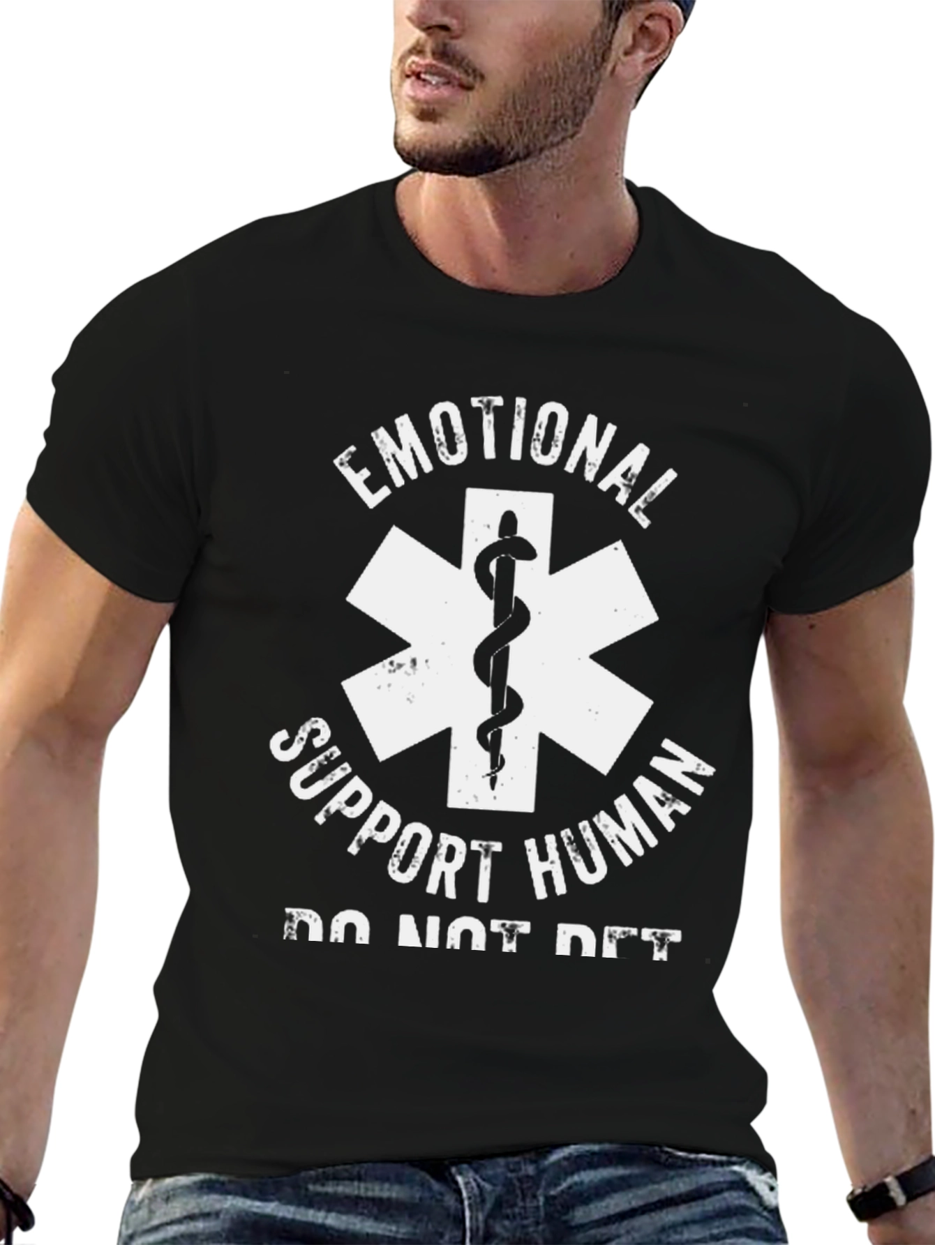 Emotional Support Human T-Shirt - Funny EMT Design
