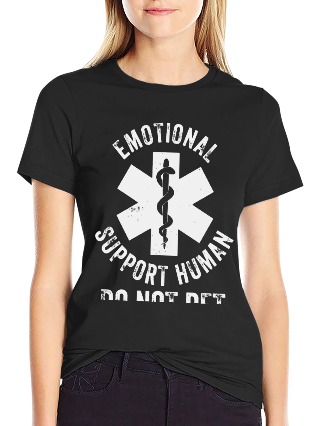 Emotional Support Human T-Shirt - Funny EMT Design