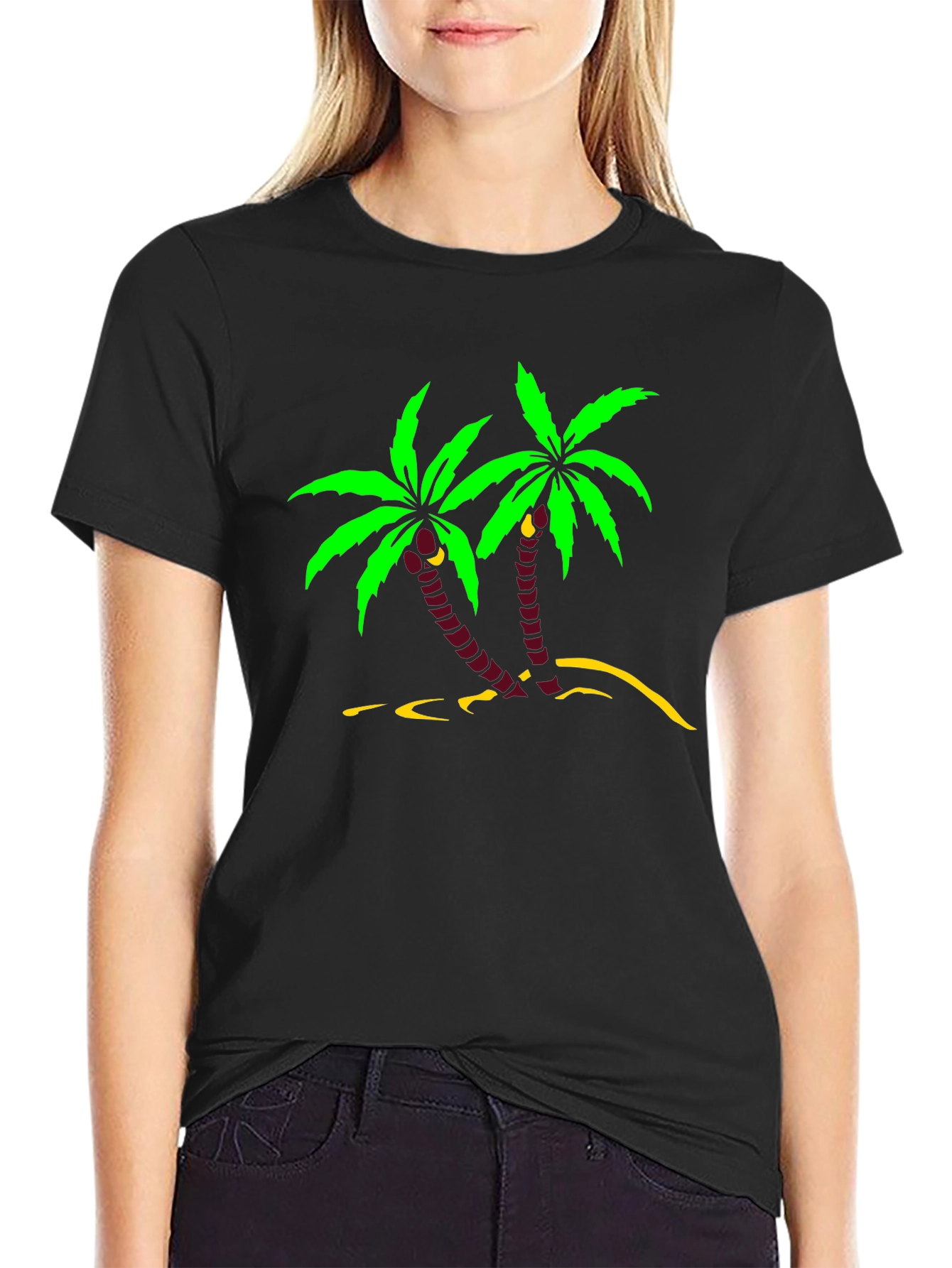 Tropical Palm Tree Graphic T-Shirt
