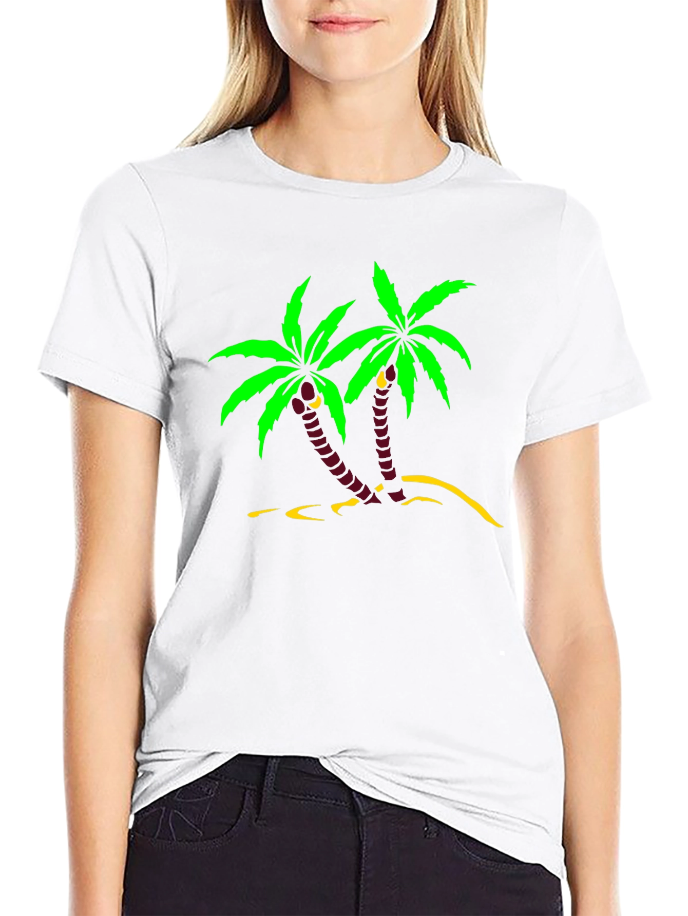 Tropical Palm Tree Graphic T-Shirt