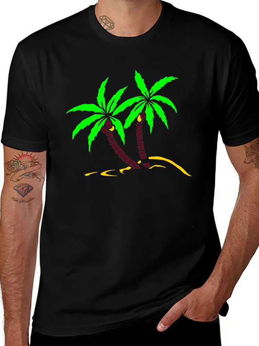 Tropical Palm Tree Graphic T-Shirt