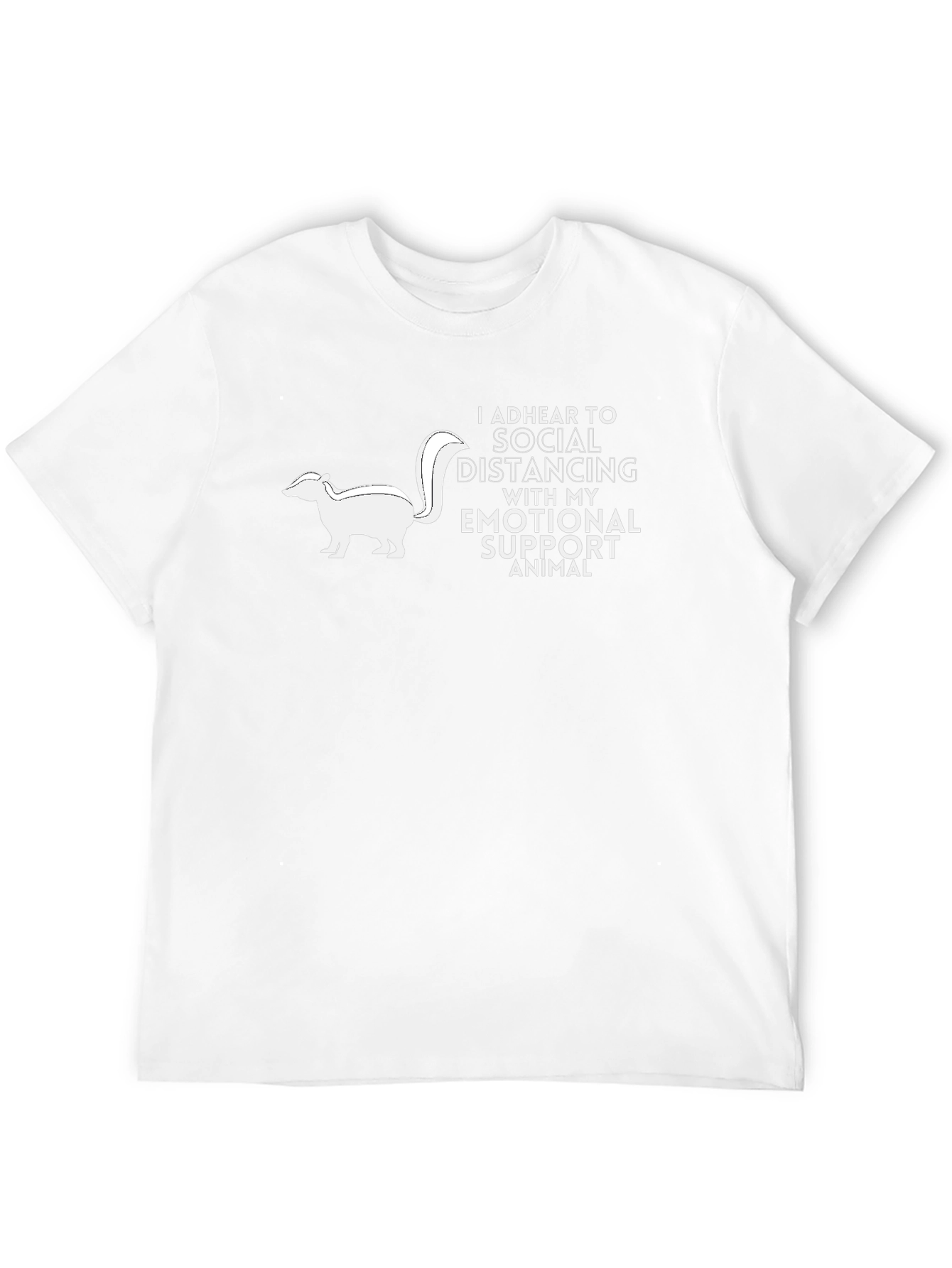 Social Distancing Emotional Support Animal T-Shirt