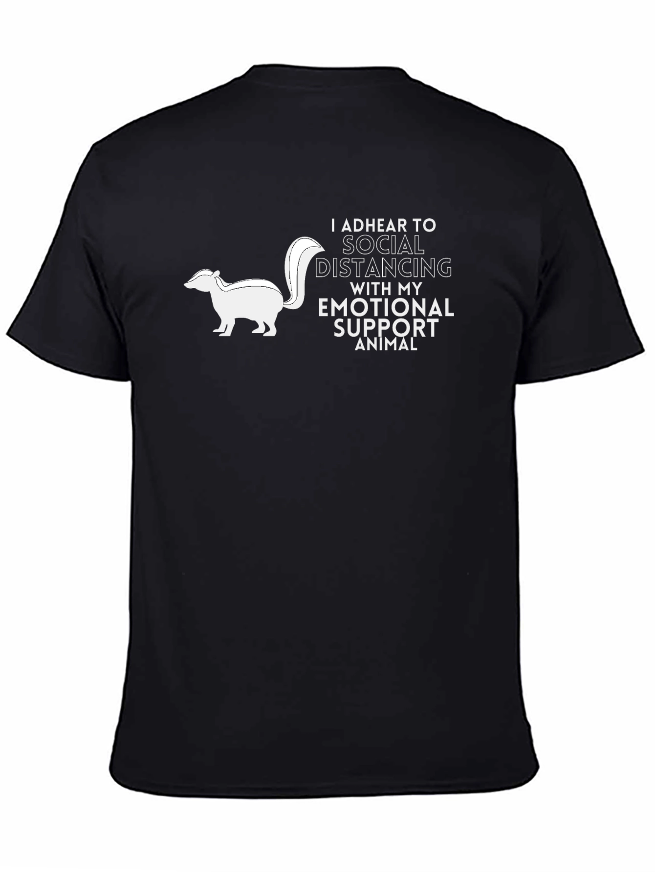 Social Distancing Emotional Support Animal T-Shirt