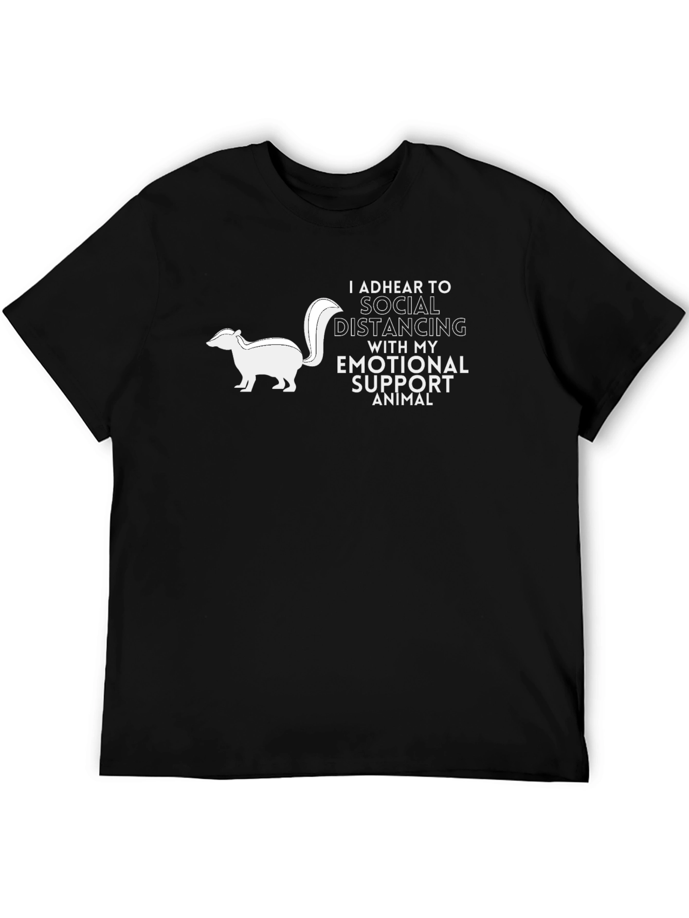Social Distancing Emotional Support Animal T-Shirt