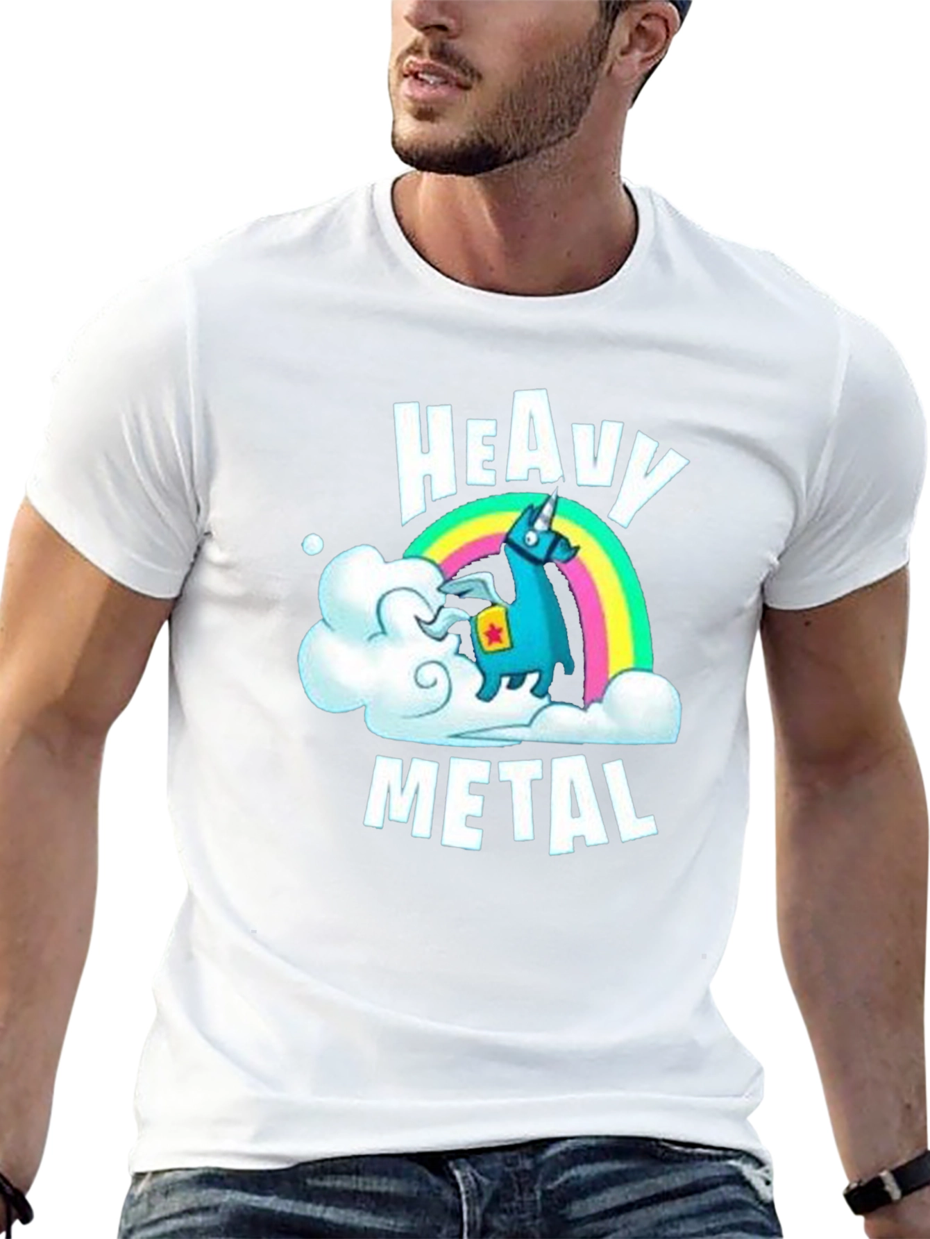 Heavy Metal Llama T-Shirt - Black Graphic Tee