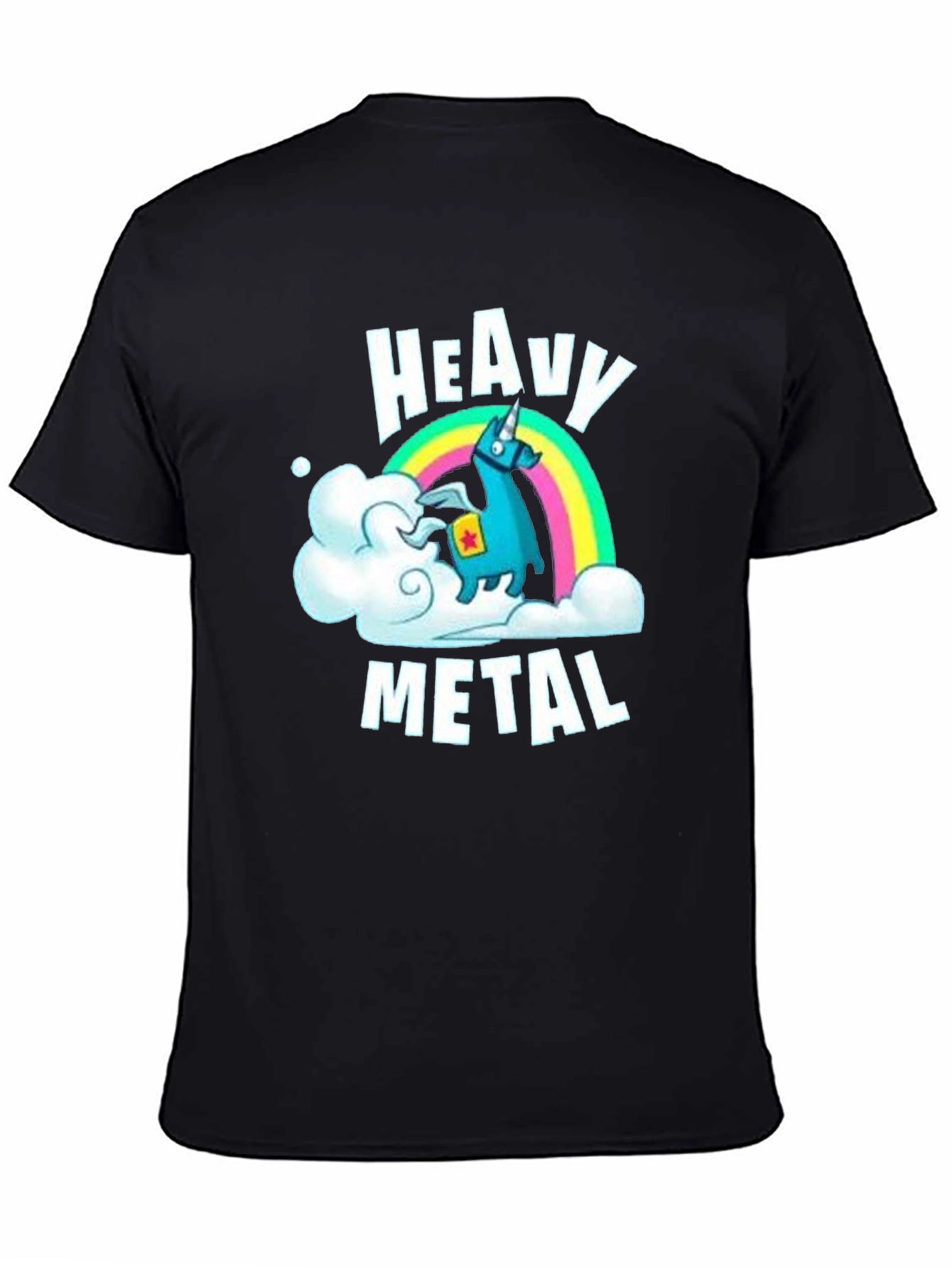Heavy Metal Llama T-Shirt - Black Graphic Tee